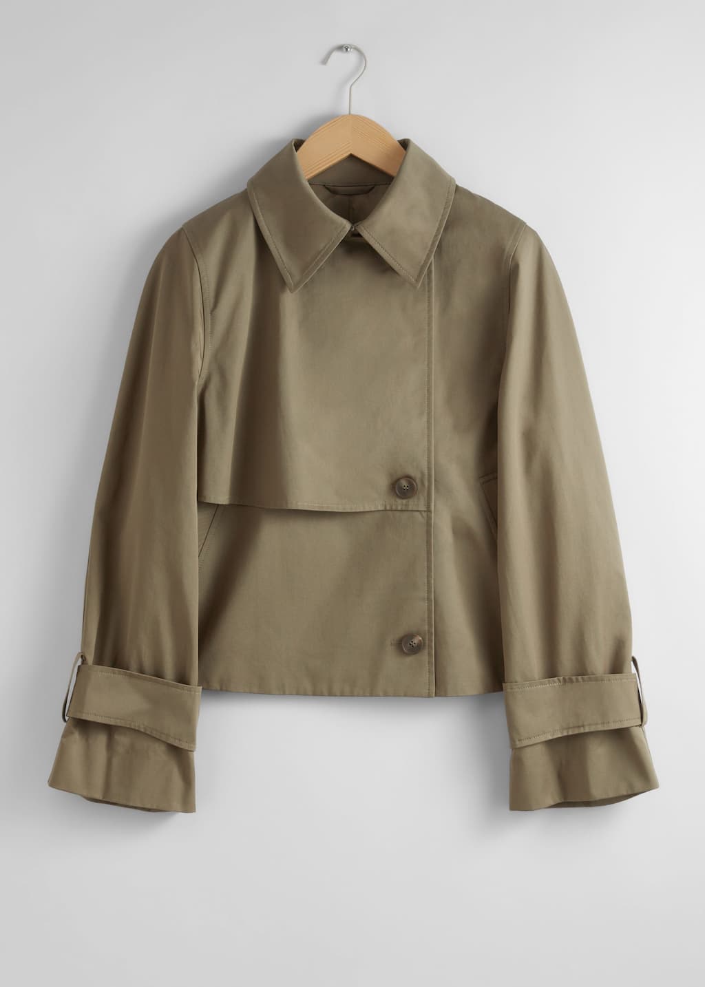 Short Trench Coat Jacket - Beige - Still Life