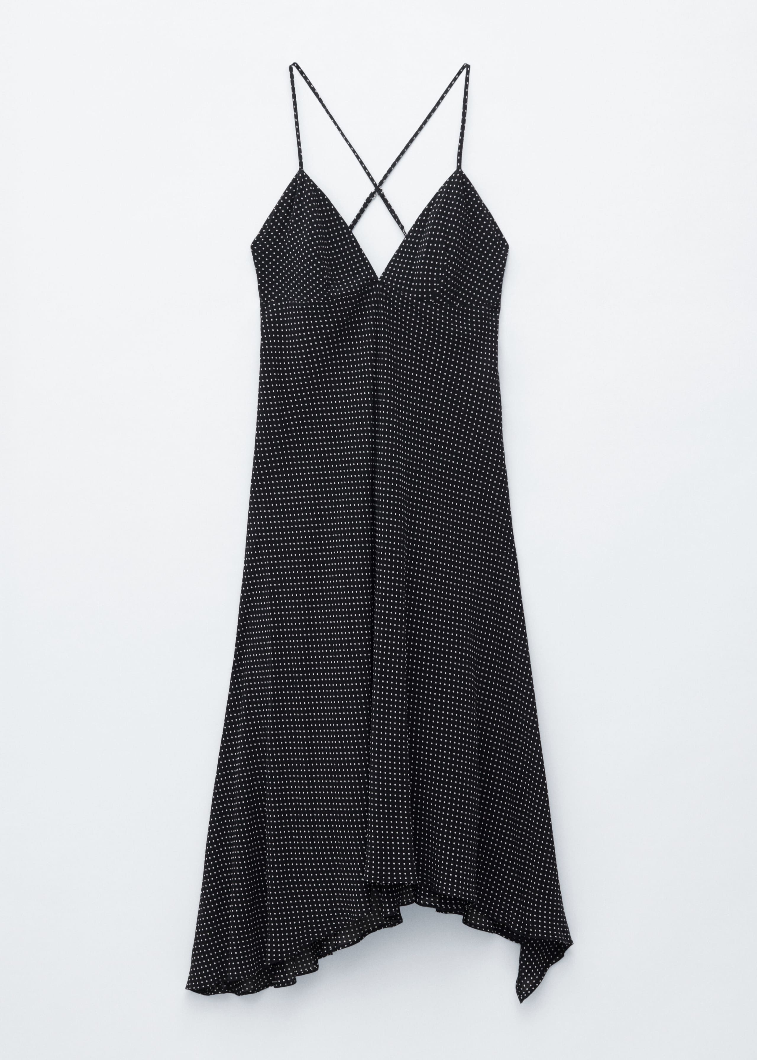 Dotted Slip Midi Dress - Black/Micro Dots - Still Life