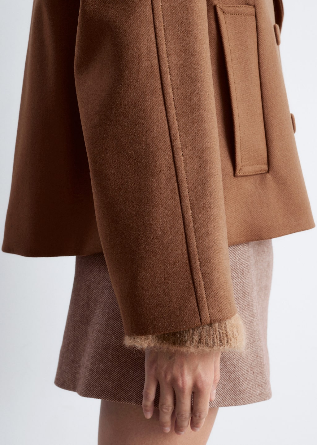 Image of Veste en laine à double boutonnage