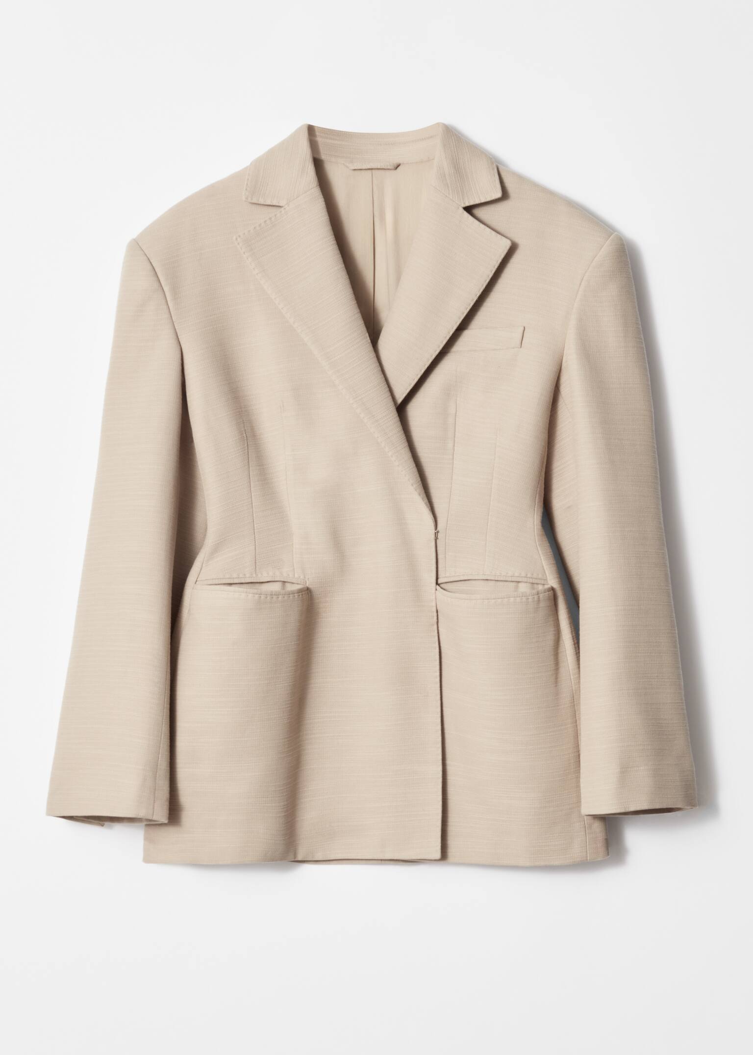 Blazer à basque - Beige