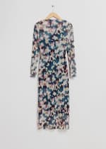 Blauw met print