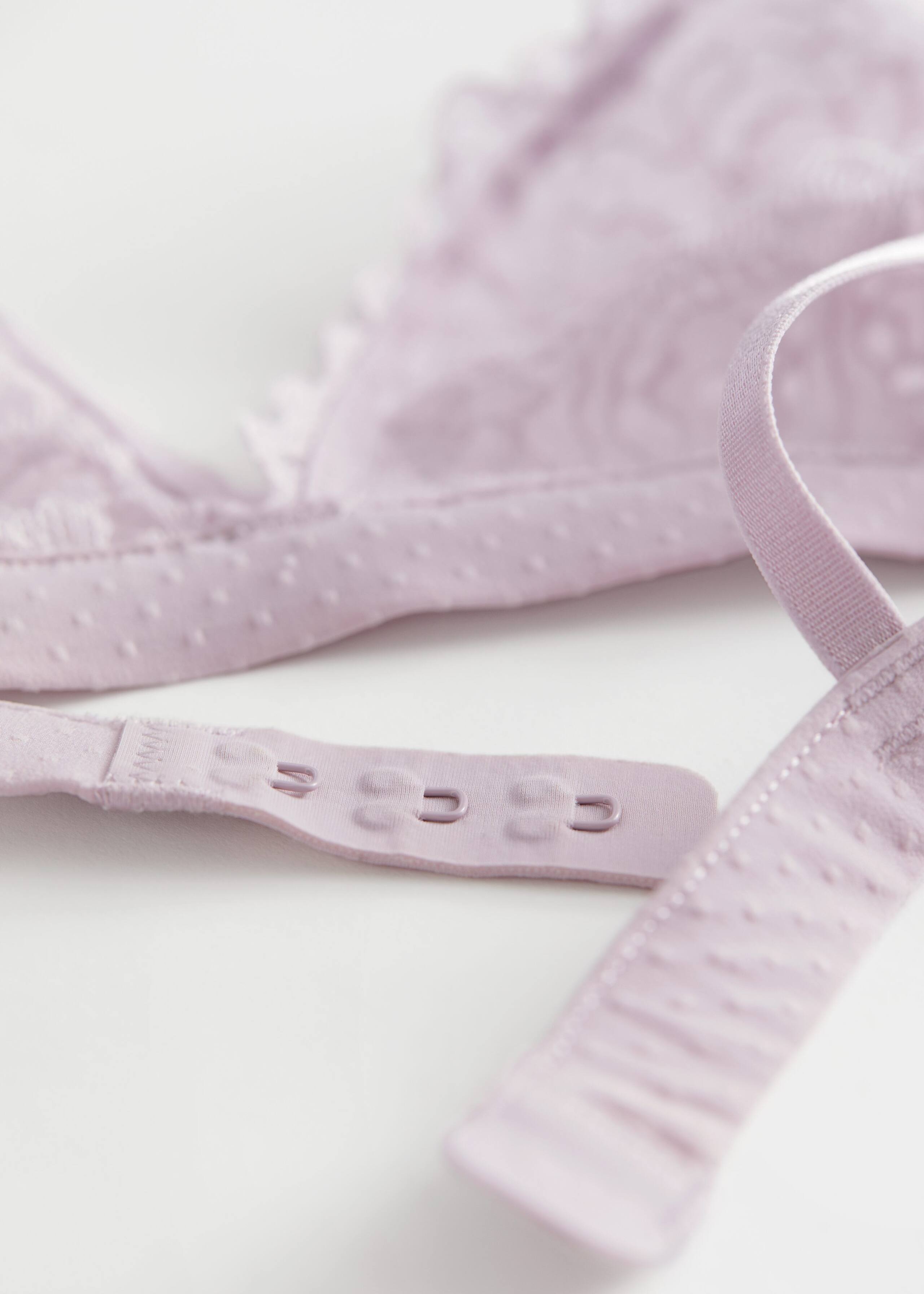 Floral Lace Soft Triangle Bra - {{variantName}} - Descriptive Detail