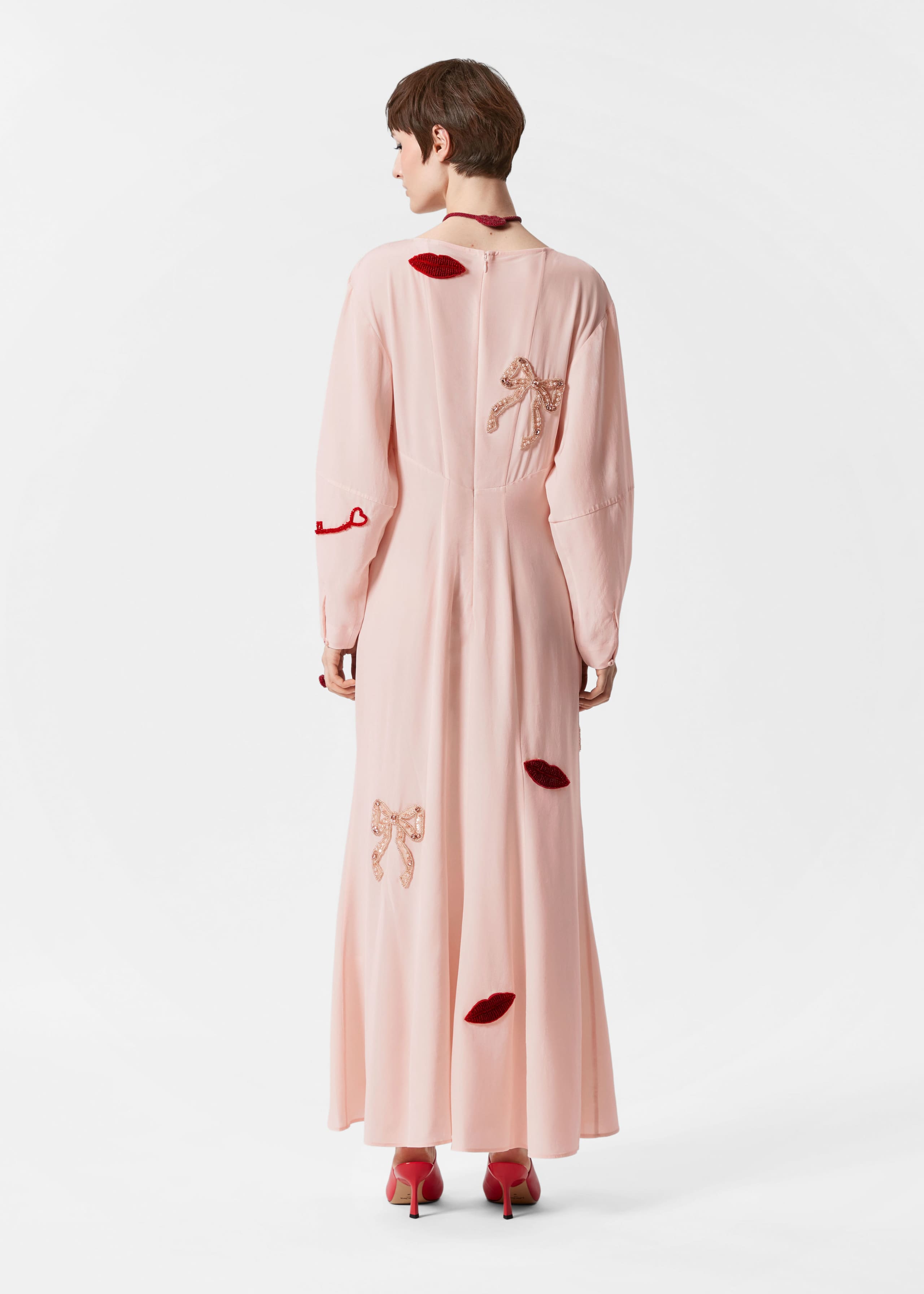 Image of Bead-Embroidery Maxi Dress