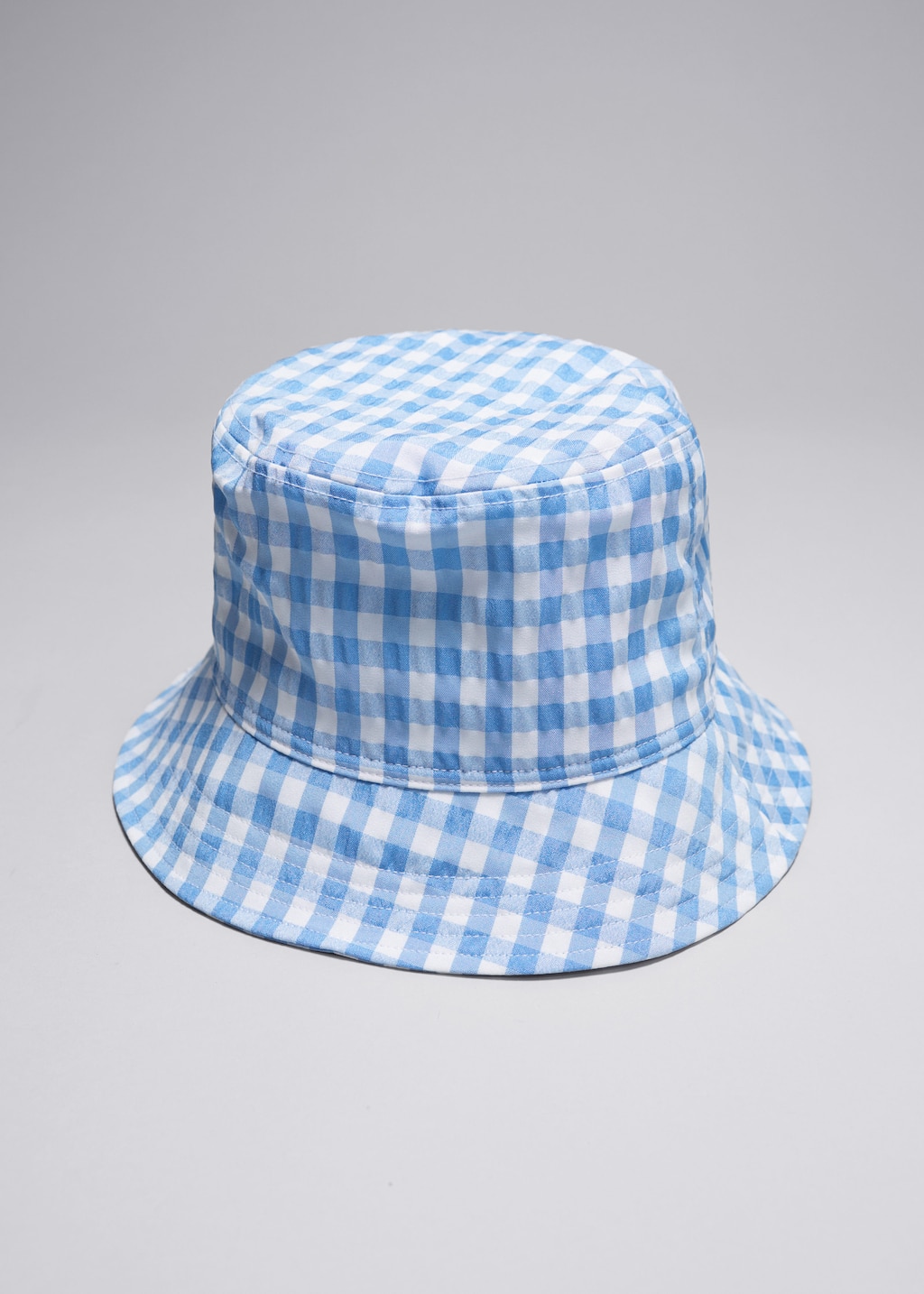 Checked Bucket Hat - Light blue - Still Life