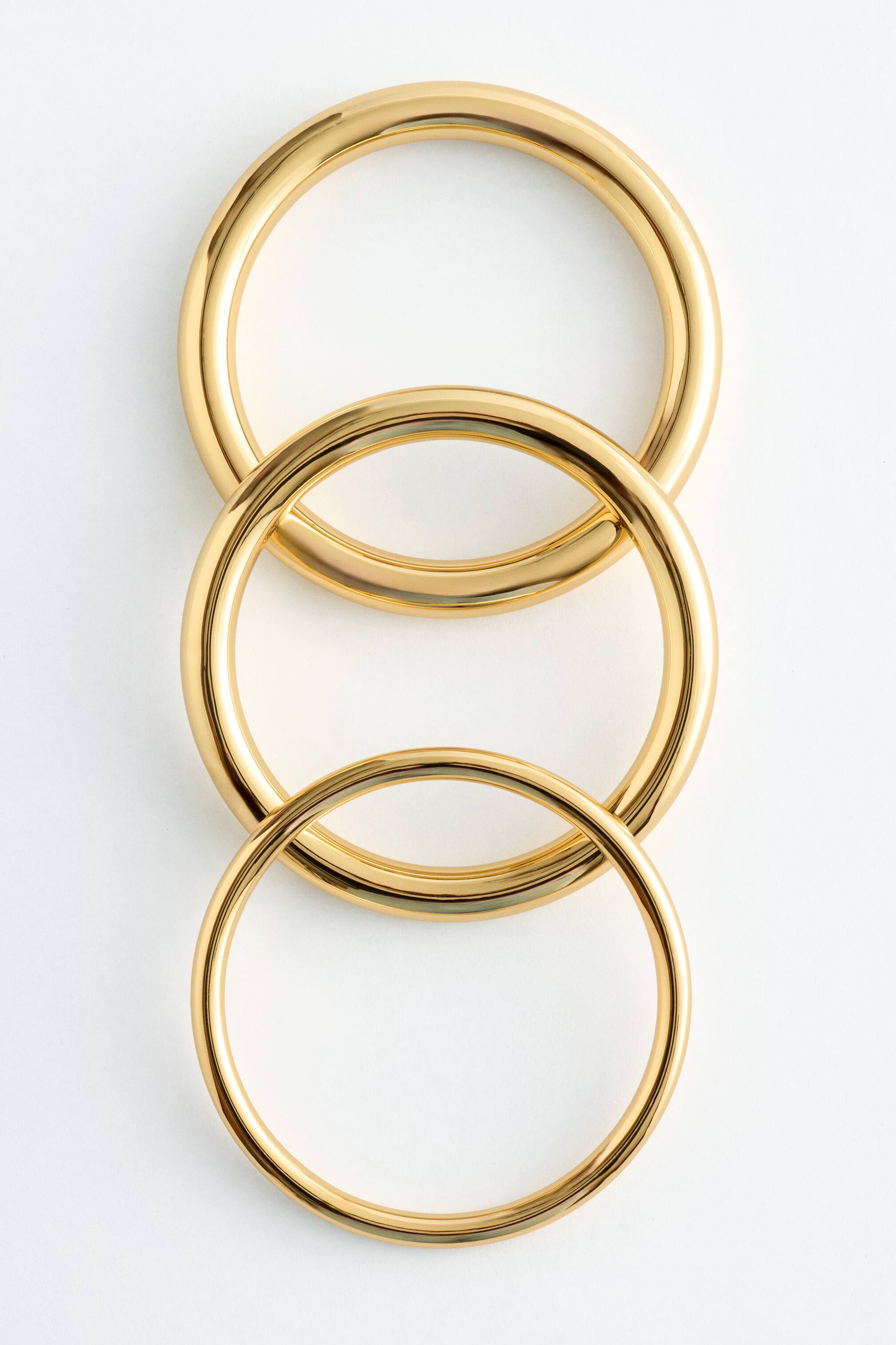 Women's Gold Tubular Bangle Set | H&M GB