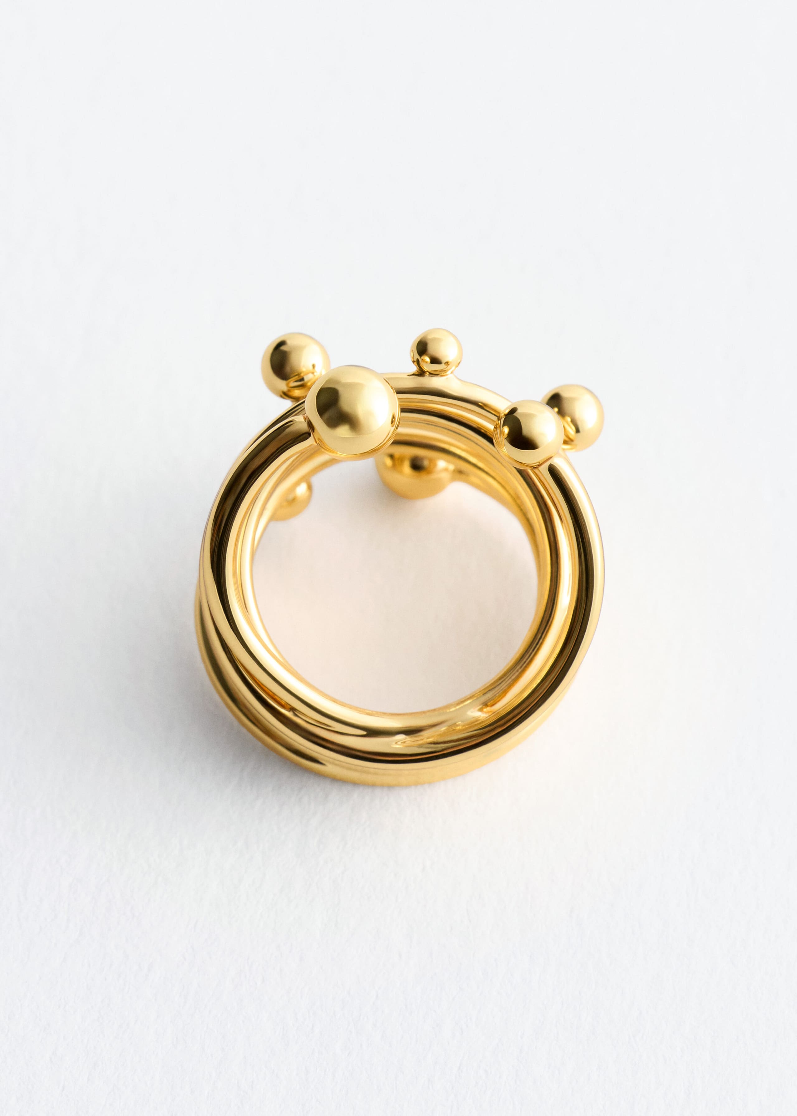 Spherical Stacked Ring - Gold - Still Life
