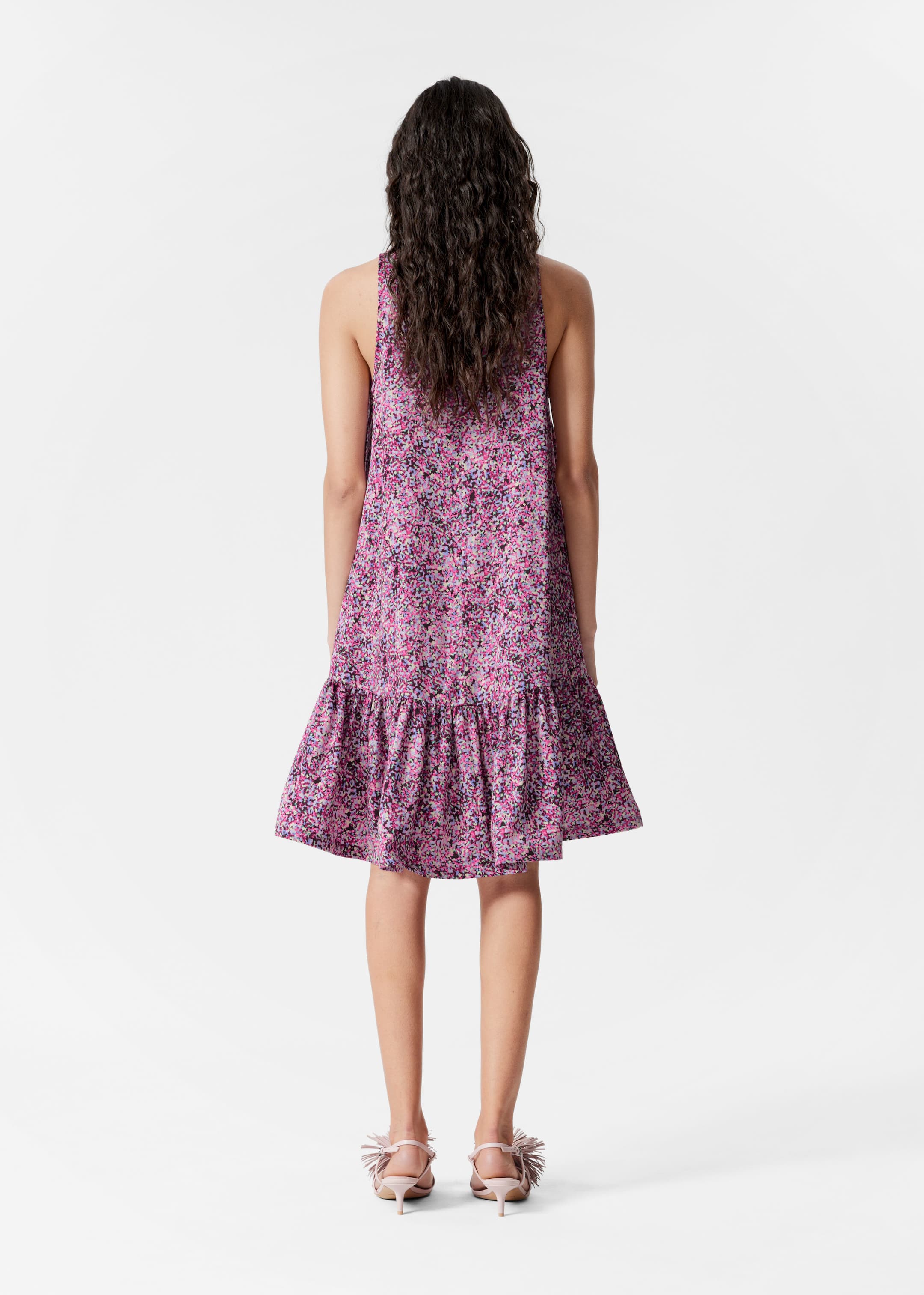 Visualizza immagine più grande: Mini abito con balza - Motivo rosa - DONNA | H&M IT 4