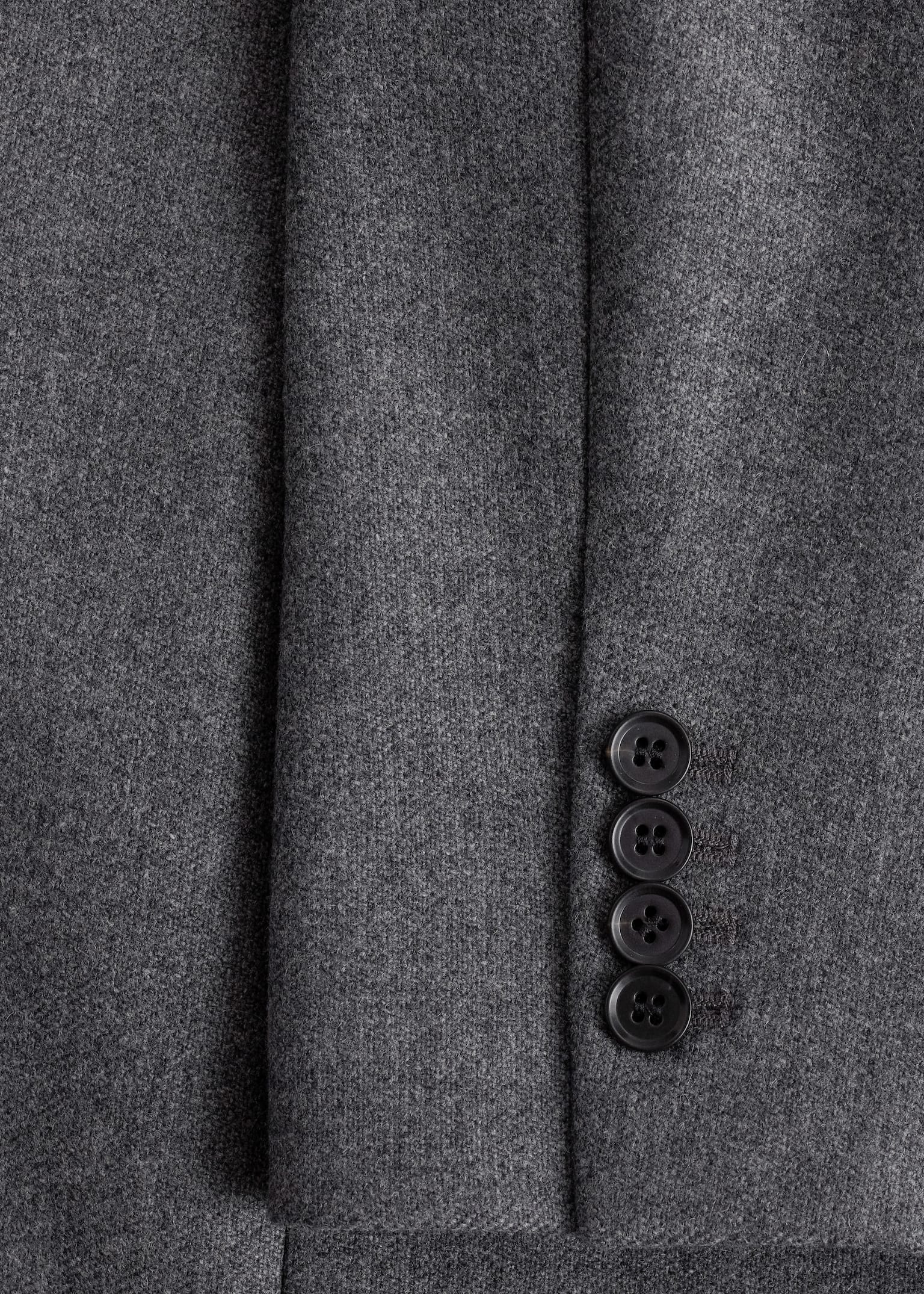 Long Wool Coat - Cinzento mesclado - 10