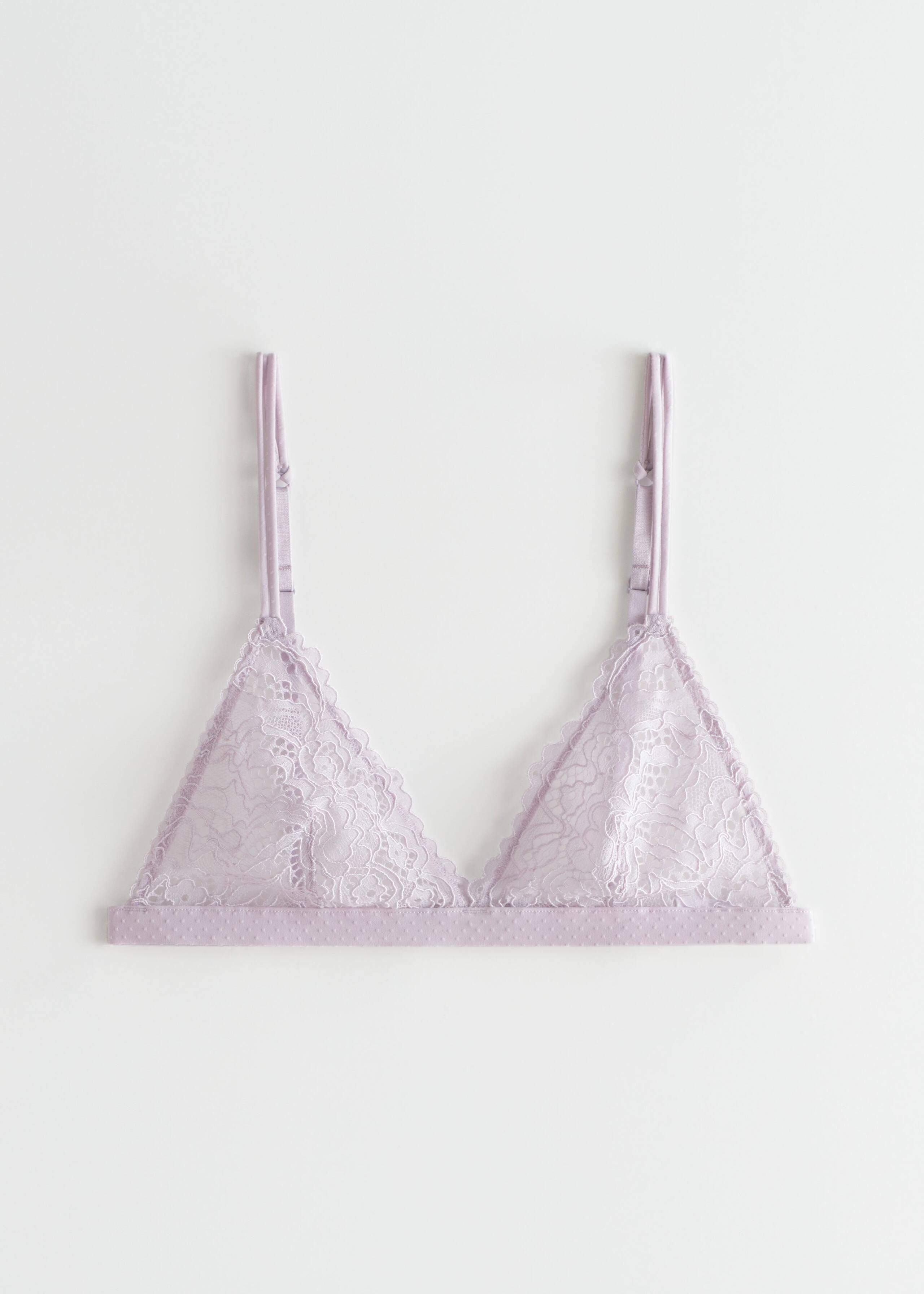 Floral Lace Soft Triangle Bra - Mint - Still Life