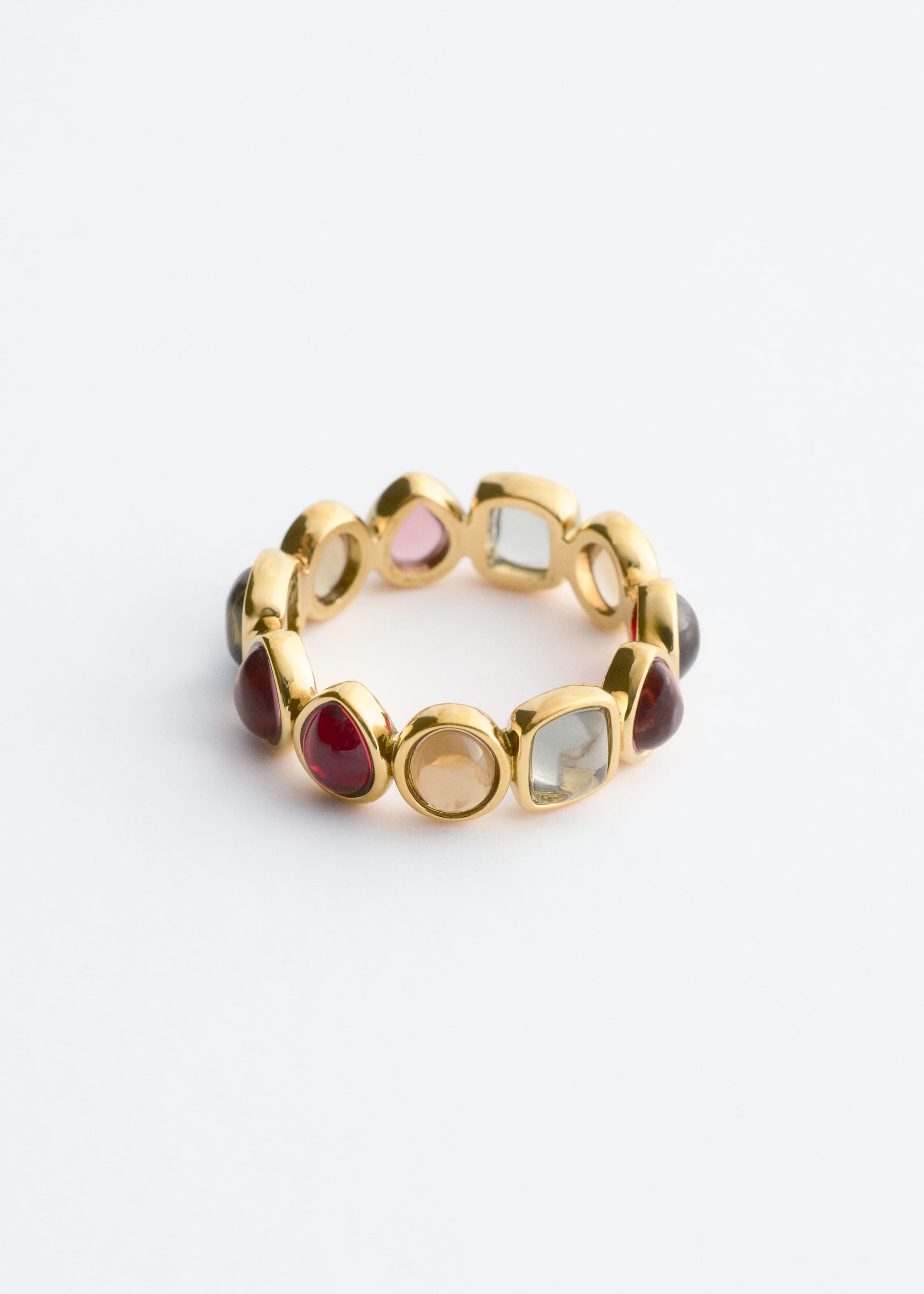 Messingring mit Mosaik - Gold/Multi Colour - Stillleben
