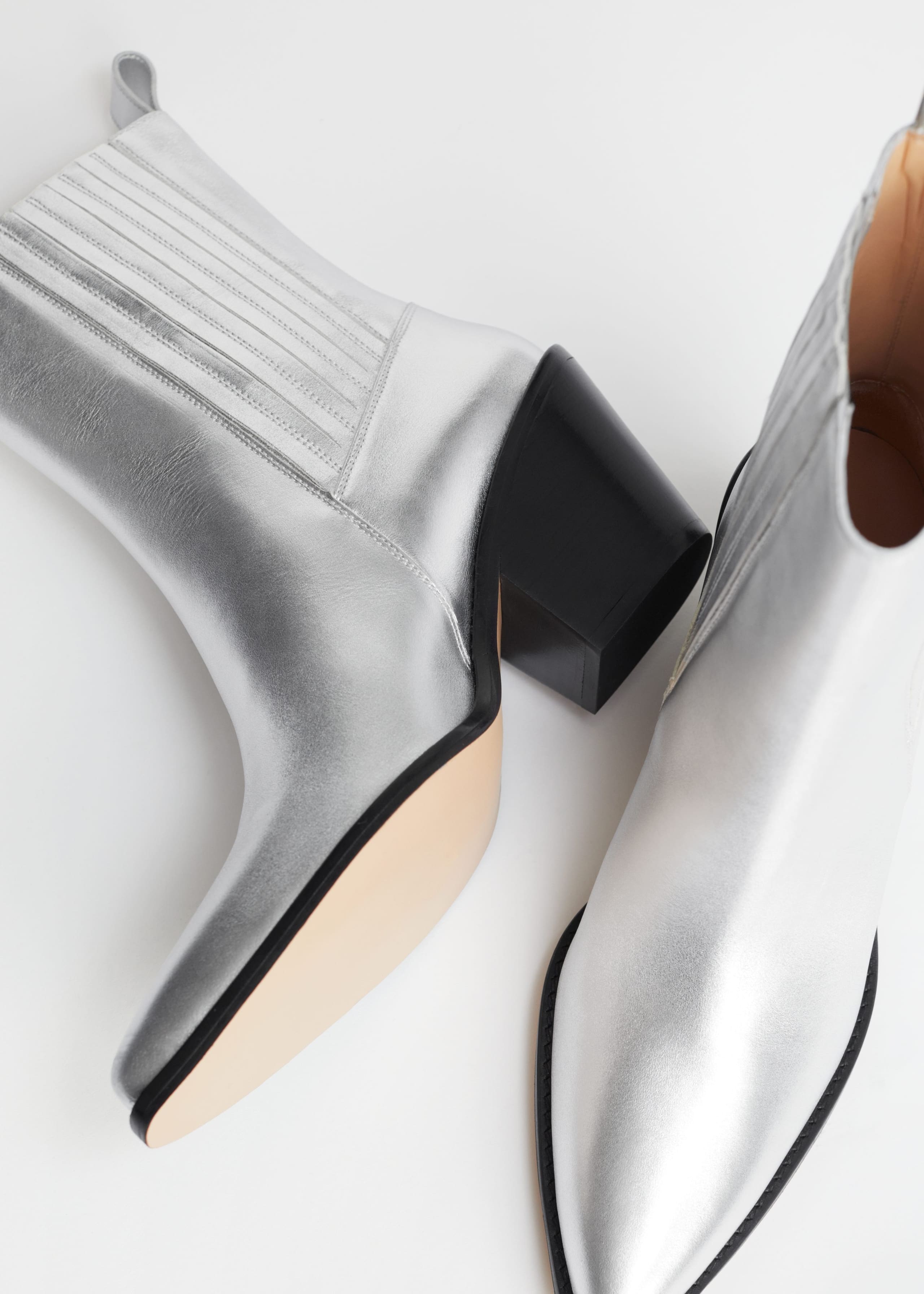 Image of Pointed Leather Western Boots