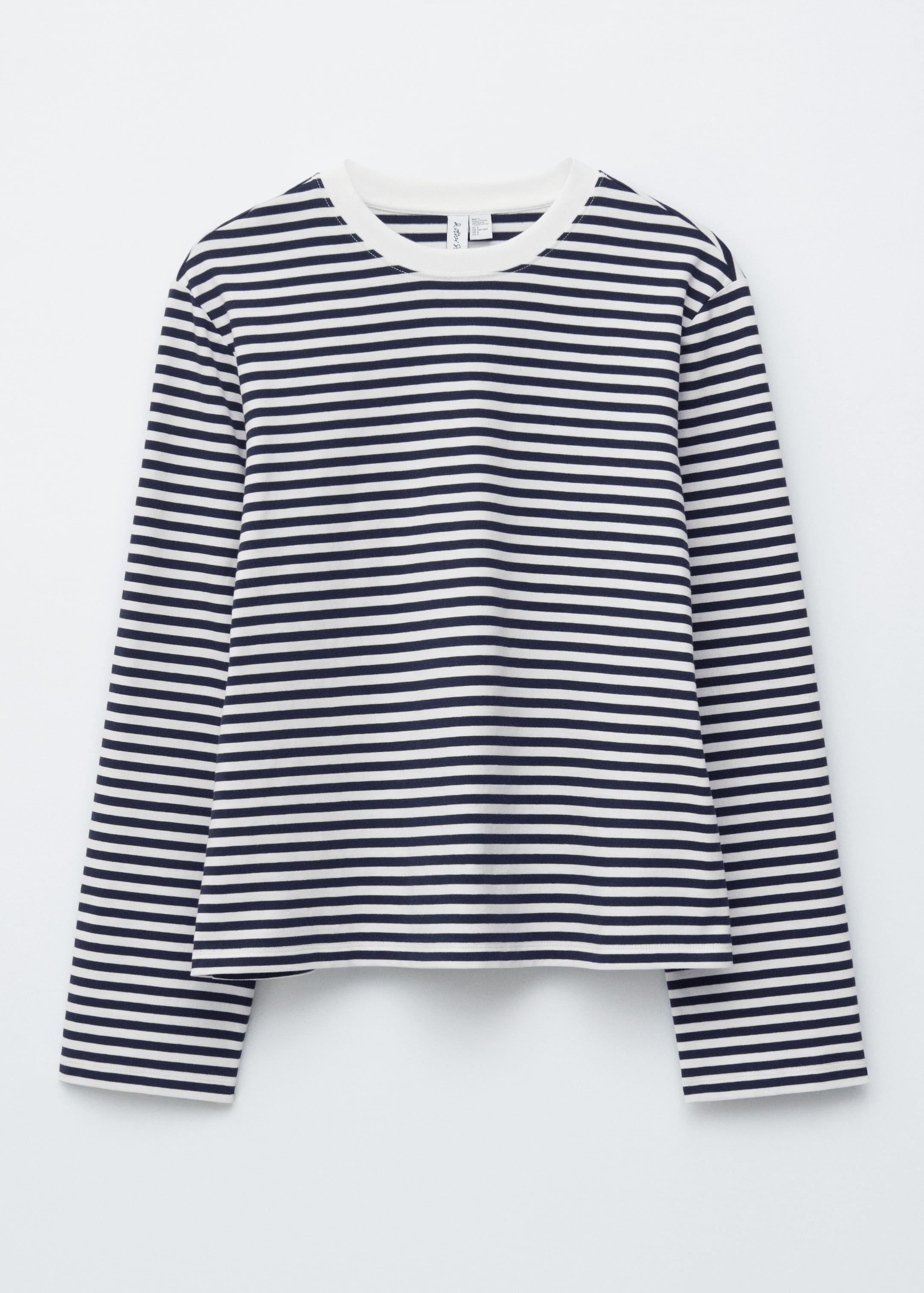 Visualizza immagine più grande: Maglia in jersey a maniche lunghe - Righe blu navy/bianco - DONNA | H&M IT 6