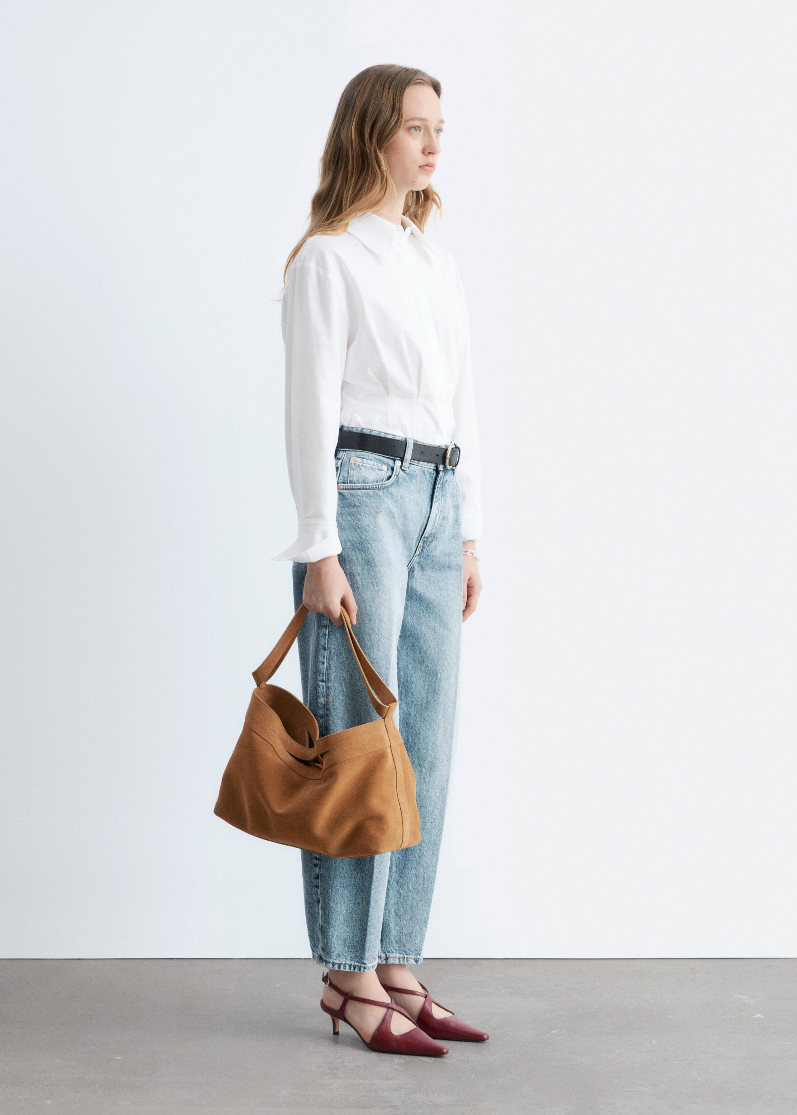 Tapered Shirt - White - Lookbook