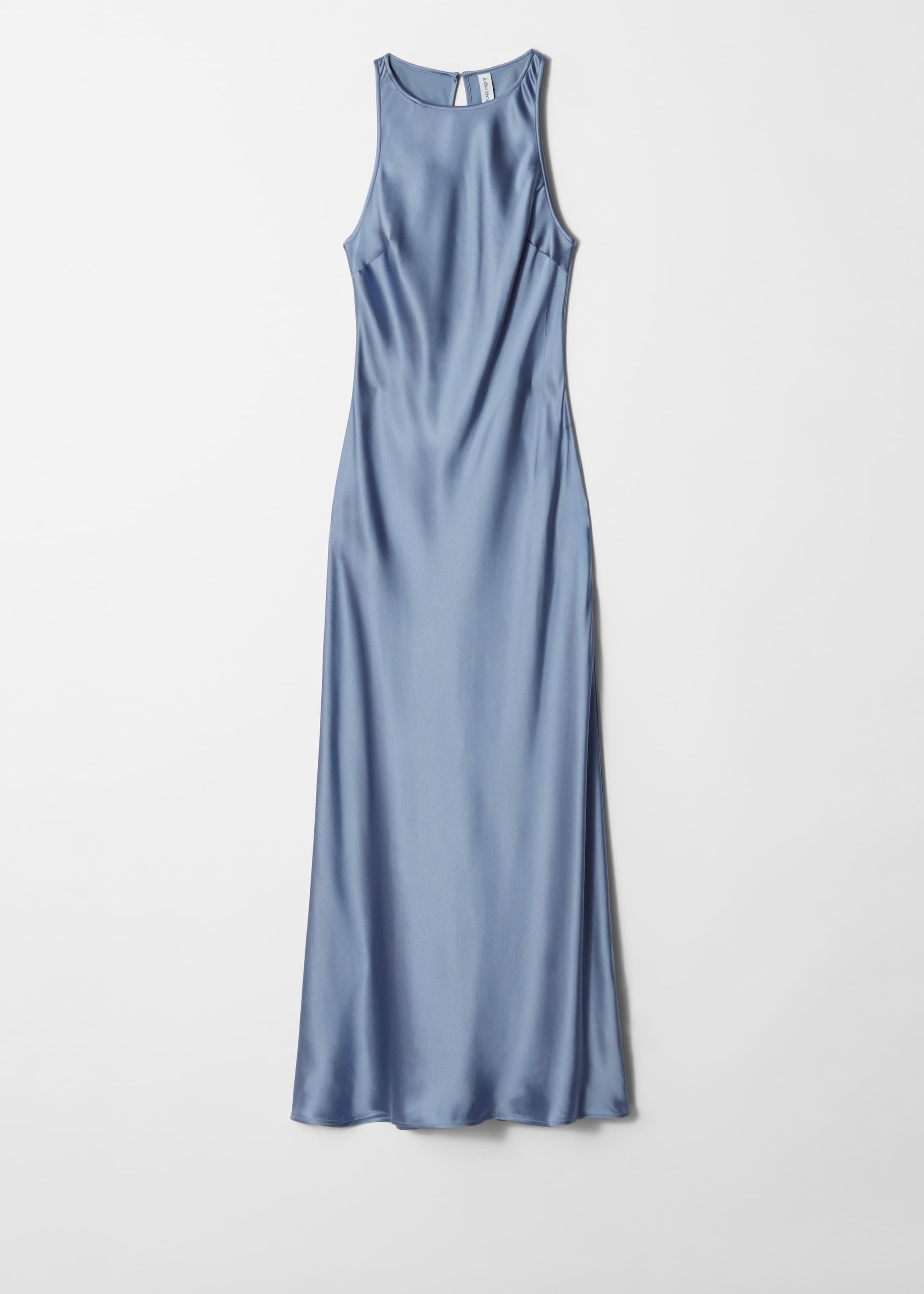 Visualizza immagine più grande: Abito midi in raso senza maniche - Blu medio - DONNA | H&M IT 5