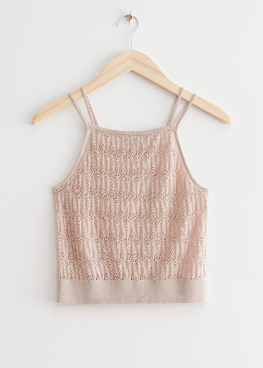 Strappy Knit Top - Beige - Natura morta