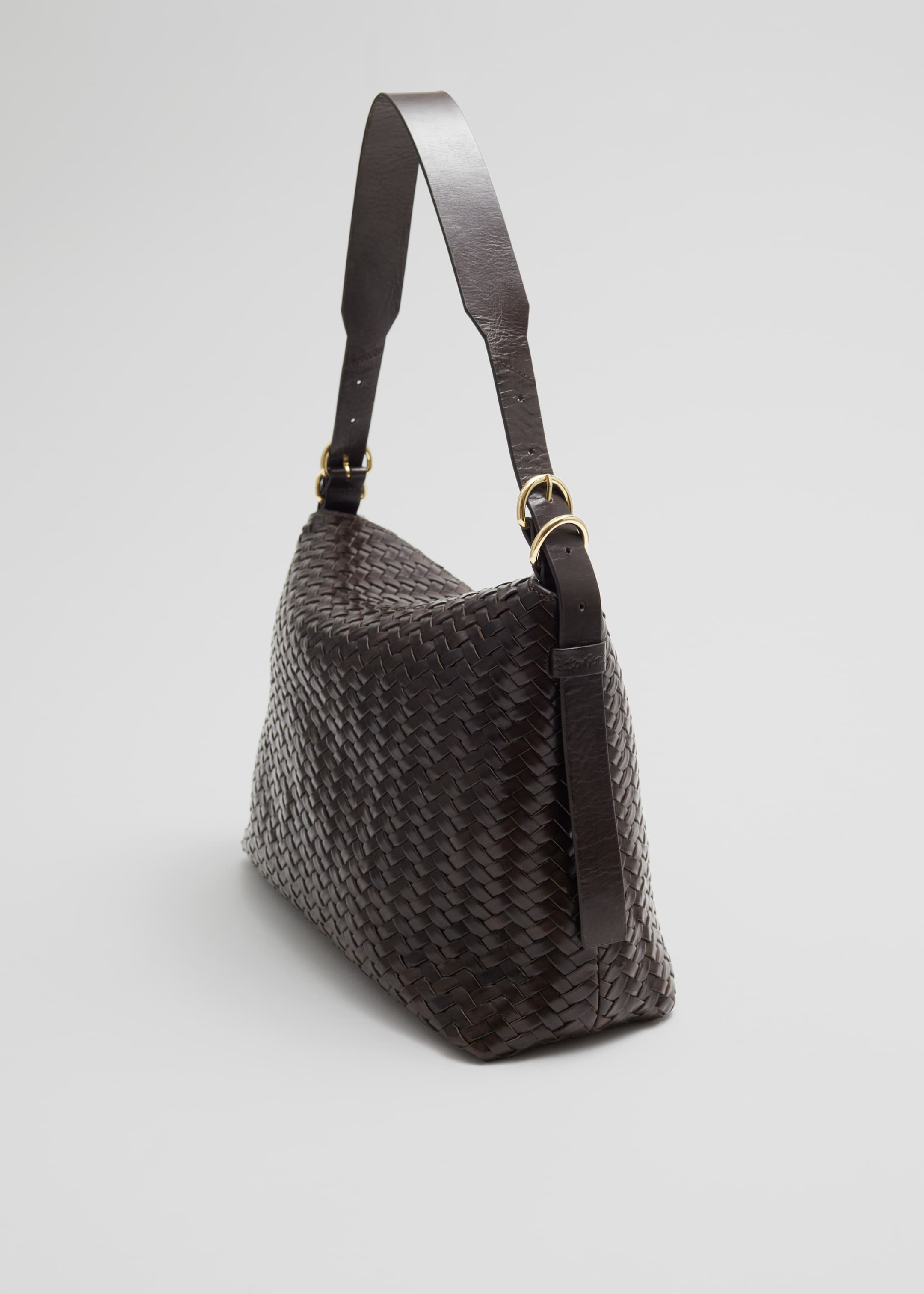 View larger image: Large Braided Shoulder Bag - Mahogany - Ladies | H&M GB 2