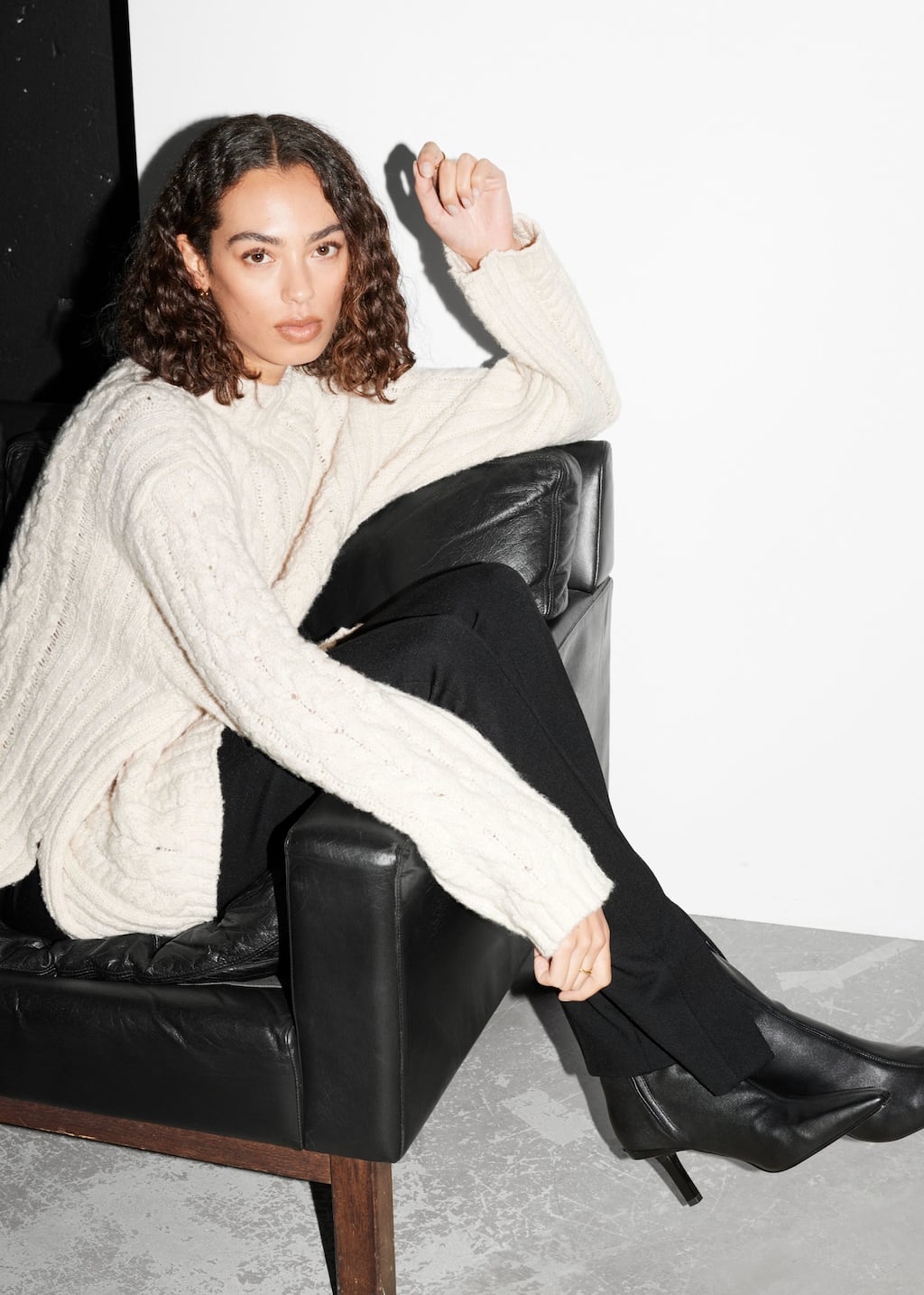 Image of Stivaletti in pelle stretch