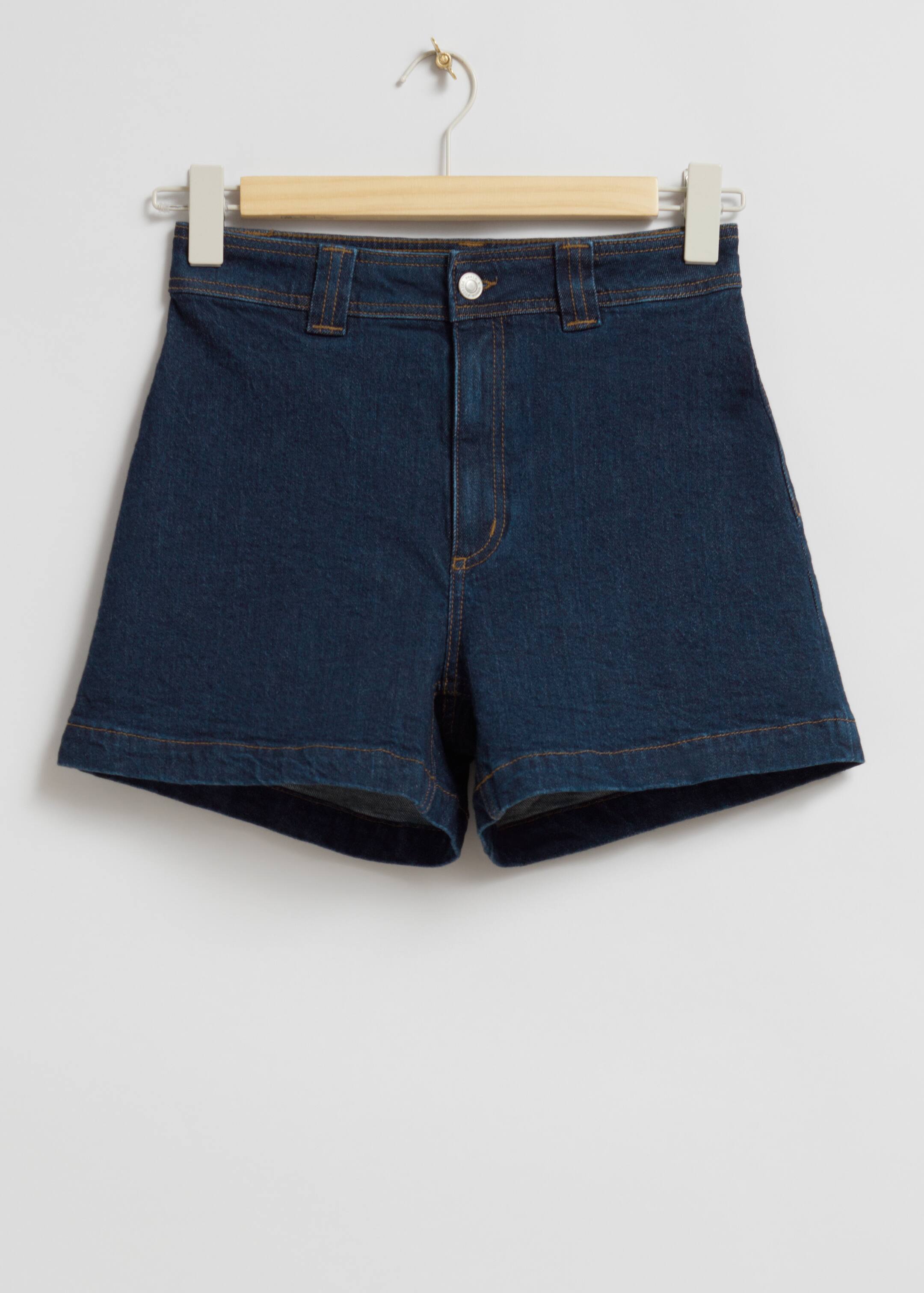 Ingrandisci l'immagine: High Waist Denim Shorts - Indigo - DONNA | H&M CH 1