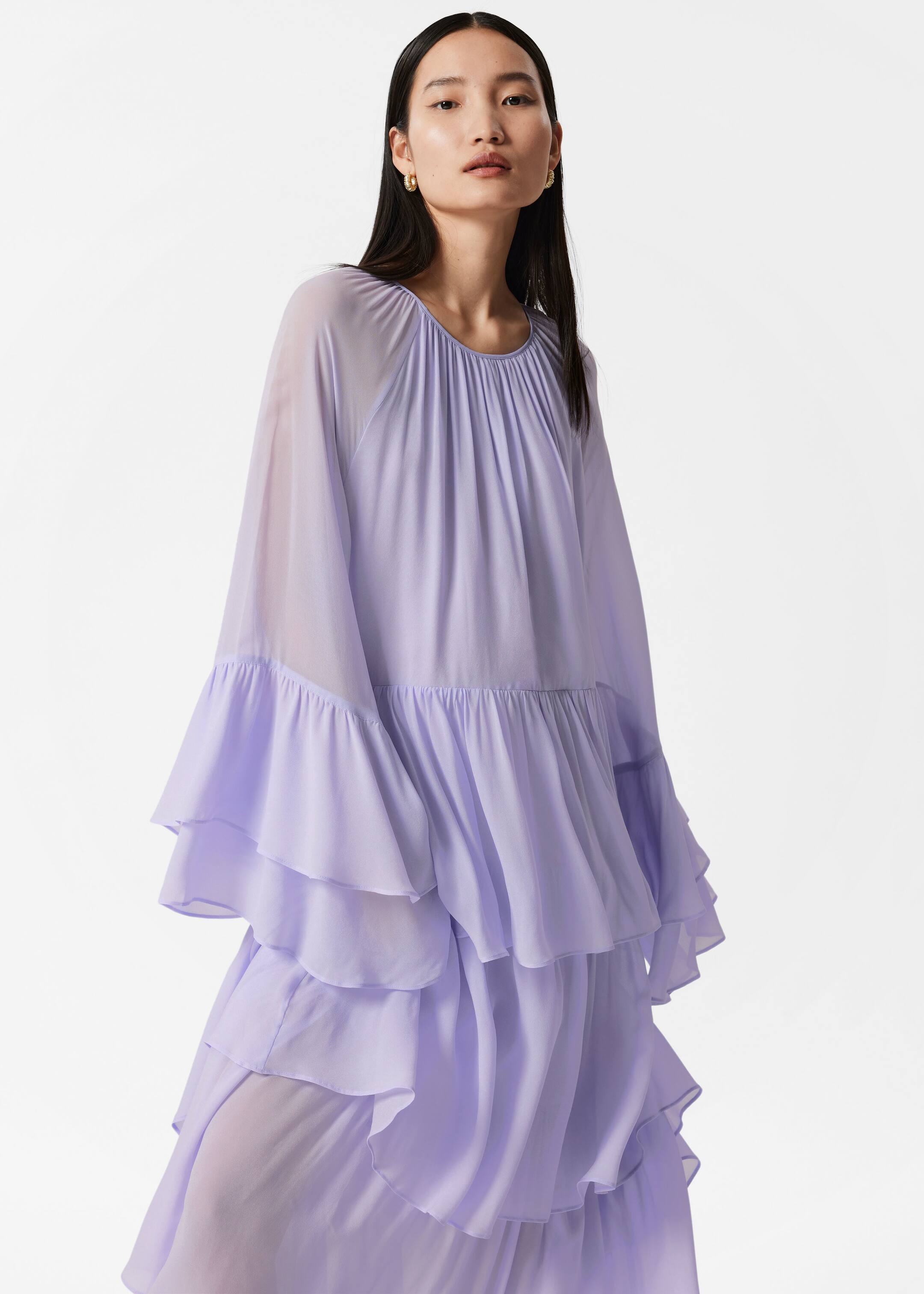 Visualizza immagine più grande: Maxi abito con balze - Lilla - DONNA | H&M IT 3