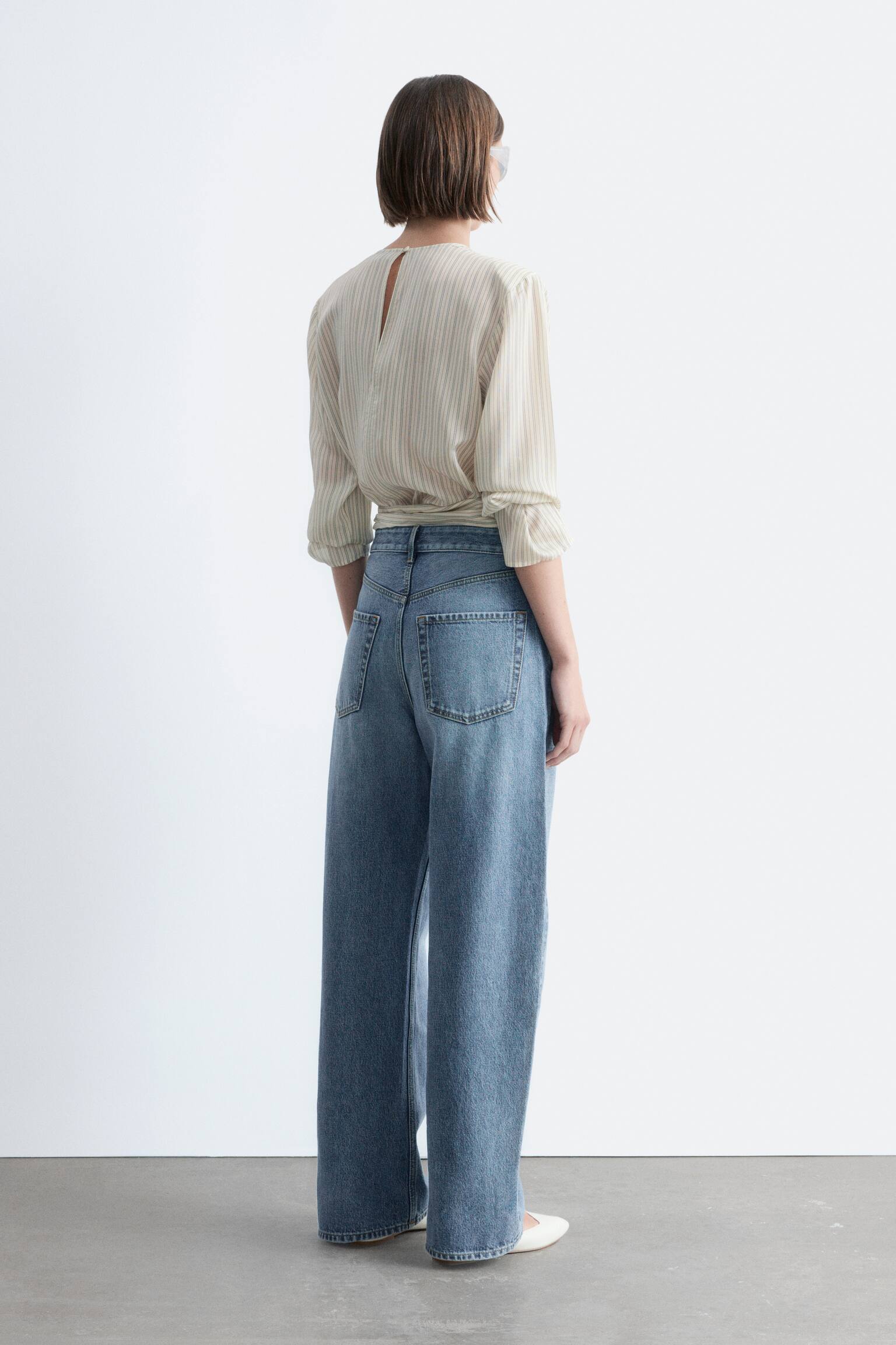 Jeans met gebogen pijpen - Middenblauw/Roestbruin/Donkerblauw/Wit/Lichtkaki/Lichtblauw - 3