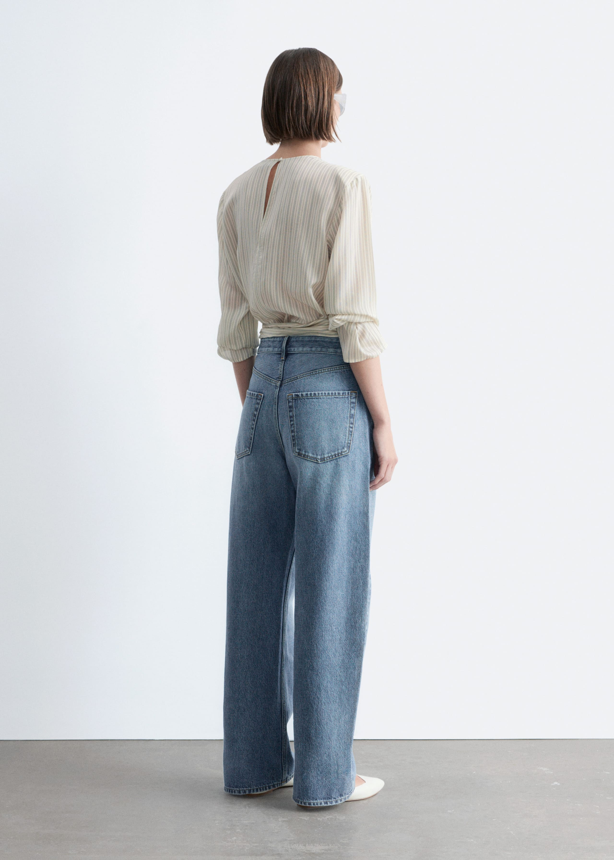 Image of Barrel-Leg Jeans