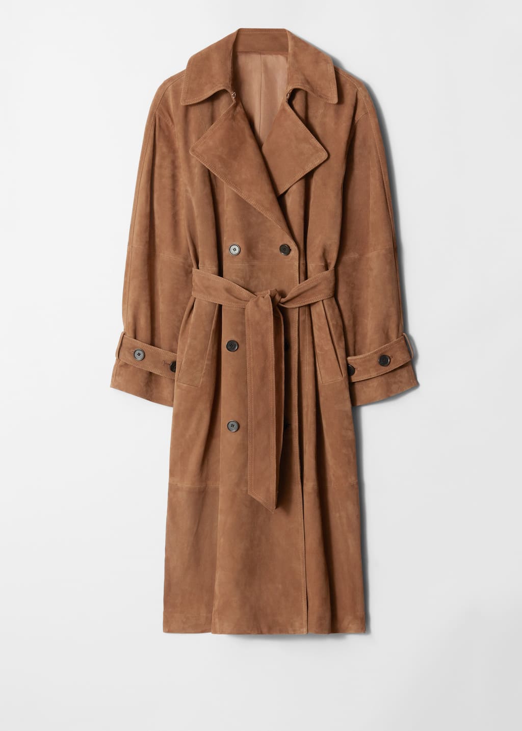 MaxiSuedeTrenchCoat