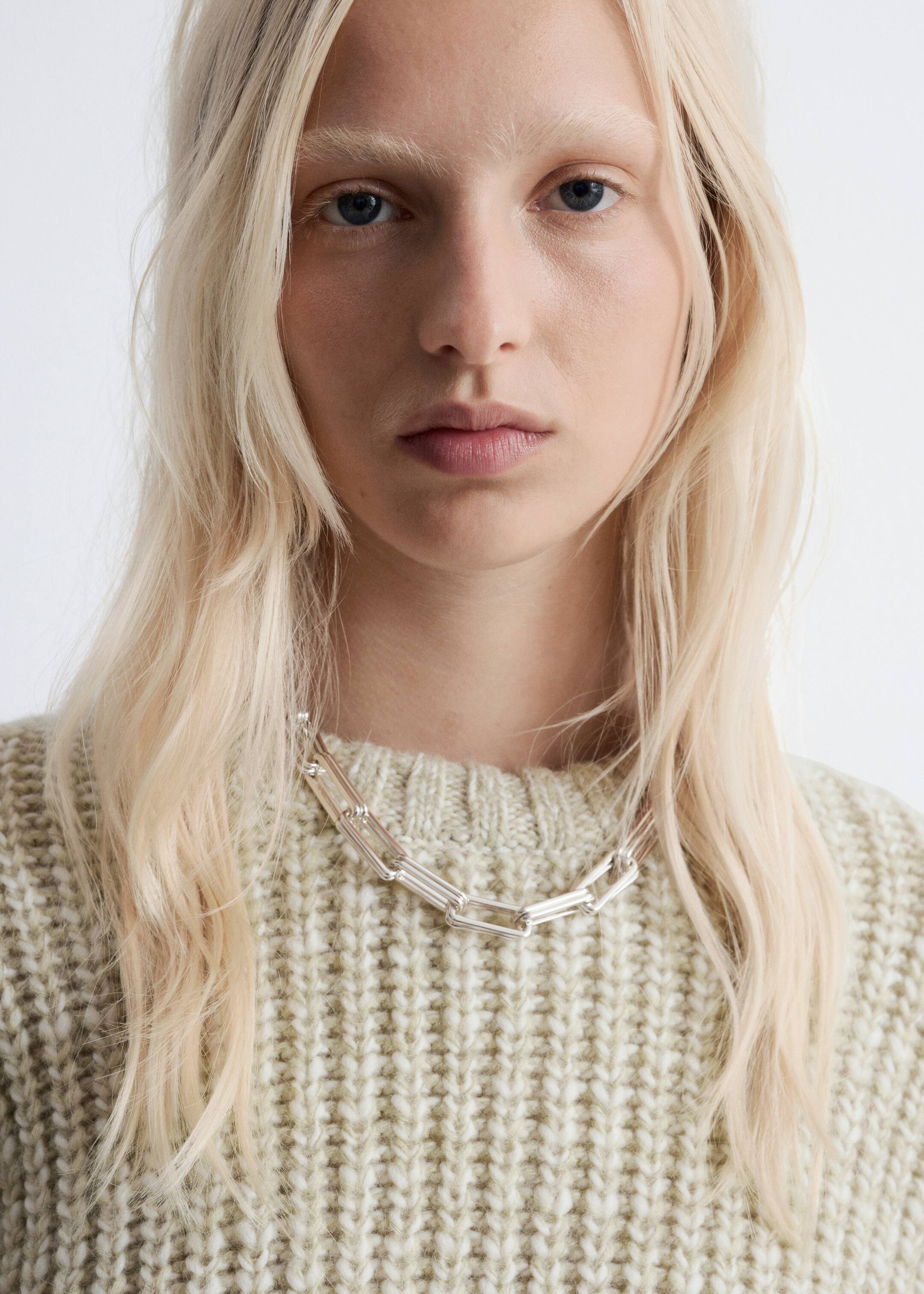 Grotere afbeelding bekijken: Gevlekte gebreide trui - Lichtgroen - DAMES | H&M NL 2