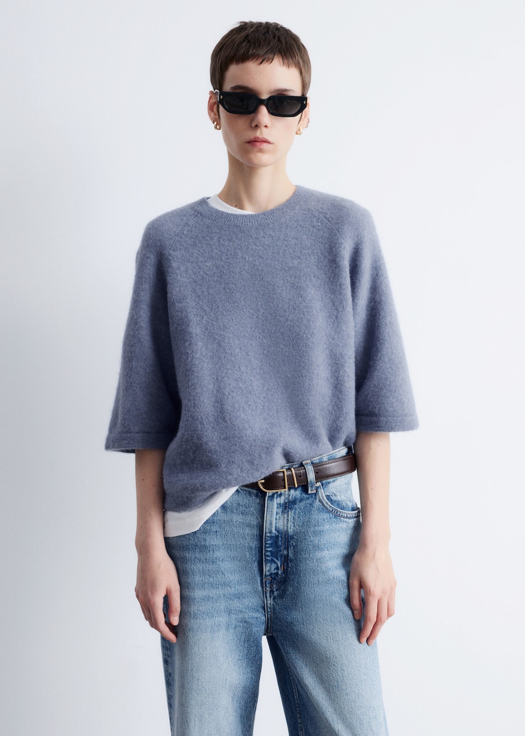 Image of Alpaca-Blend Knitted Top
