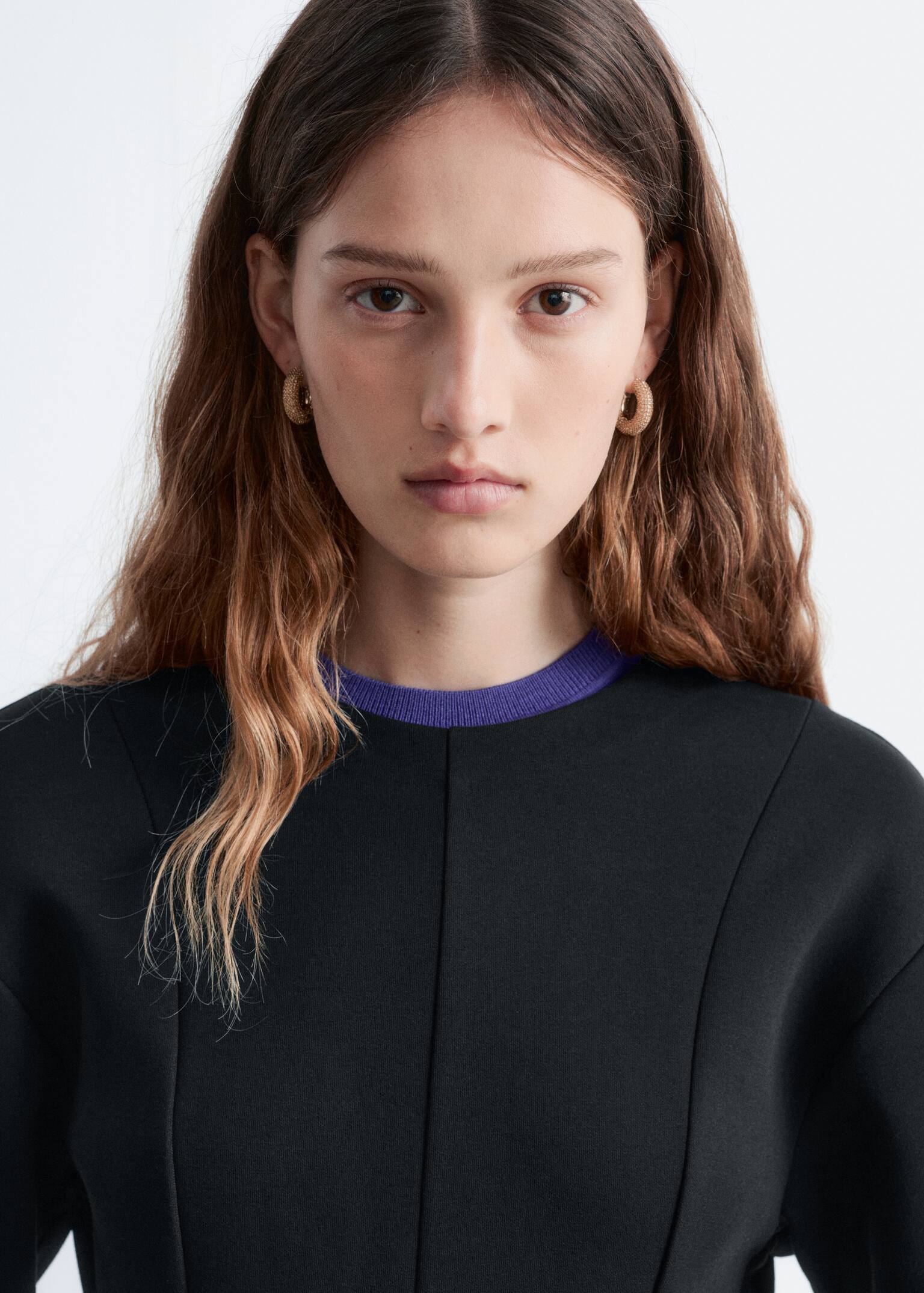 Sculpted Mini Dress - Black - 4