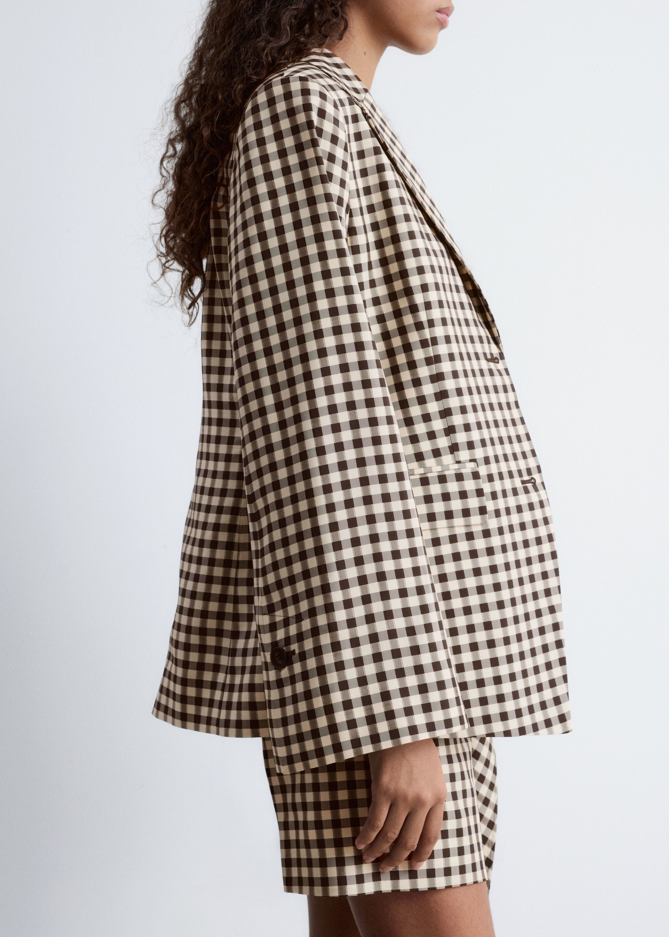 Ver imagen más grande: Americana a cuadros - Cuadros vichy marrones - MUJER | H&M ES 5