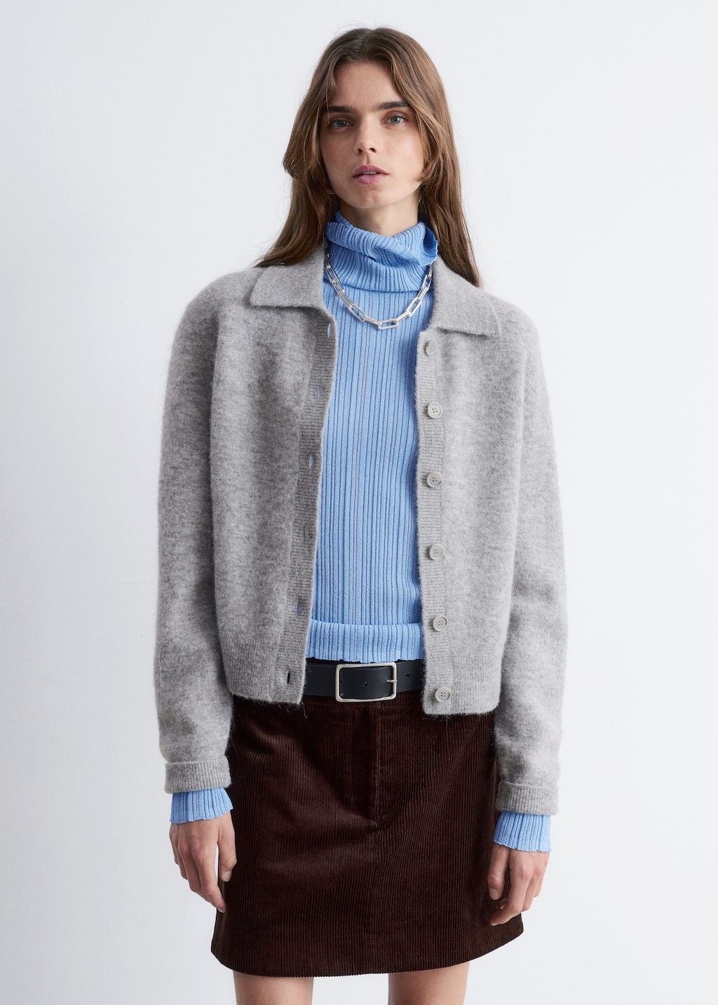 Image of Strickjacke mit Kragen