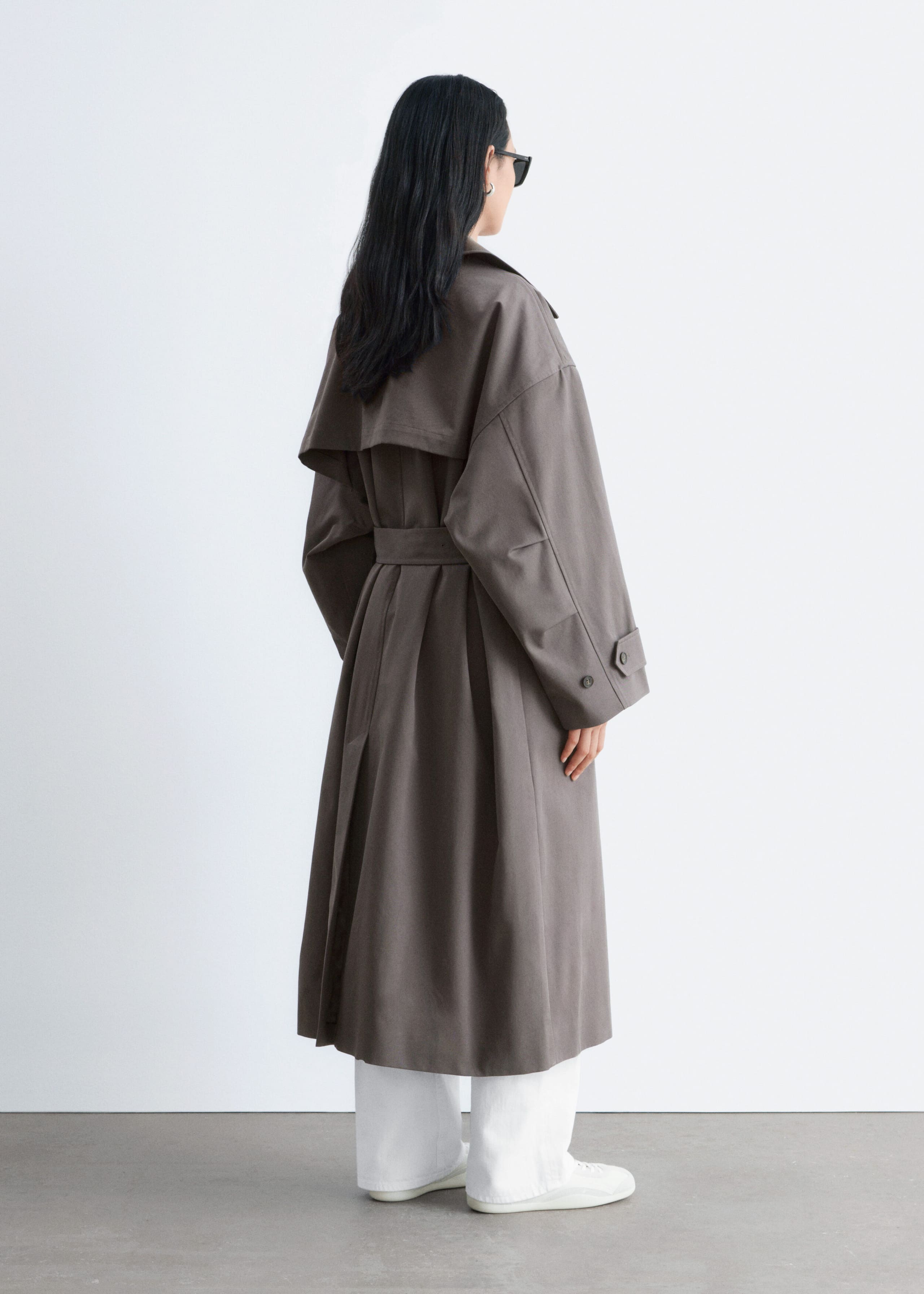 Image of Double-Breasted Trench Coat