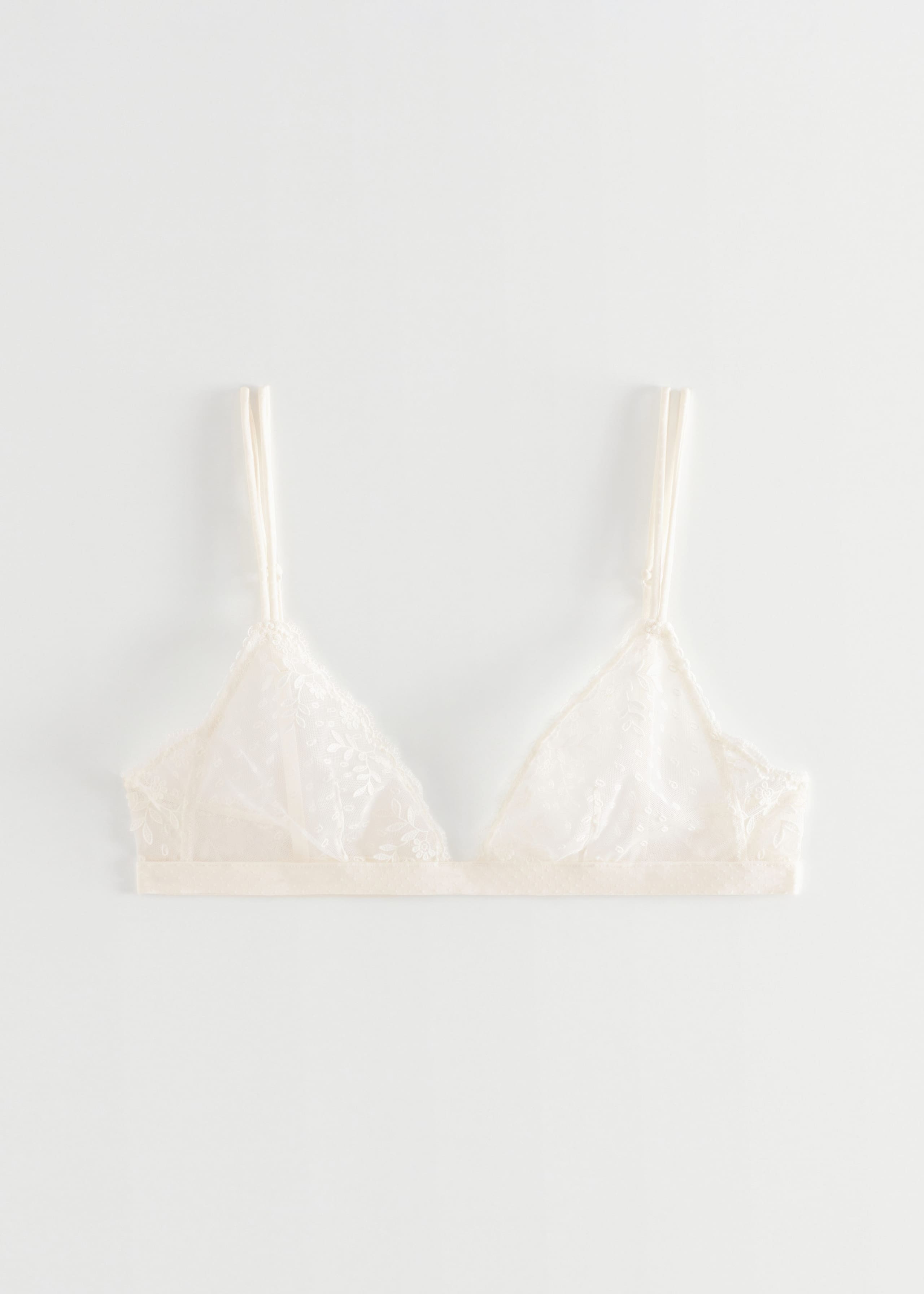 Floral Lace Soft Bra - Ivory - Still Life