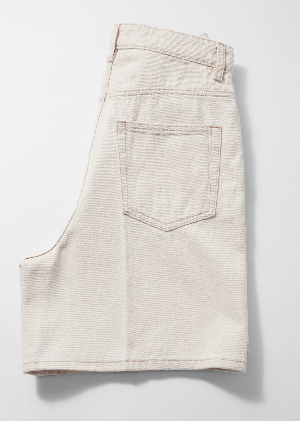 Image of Wide-Leg Denim Shorts