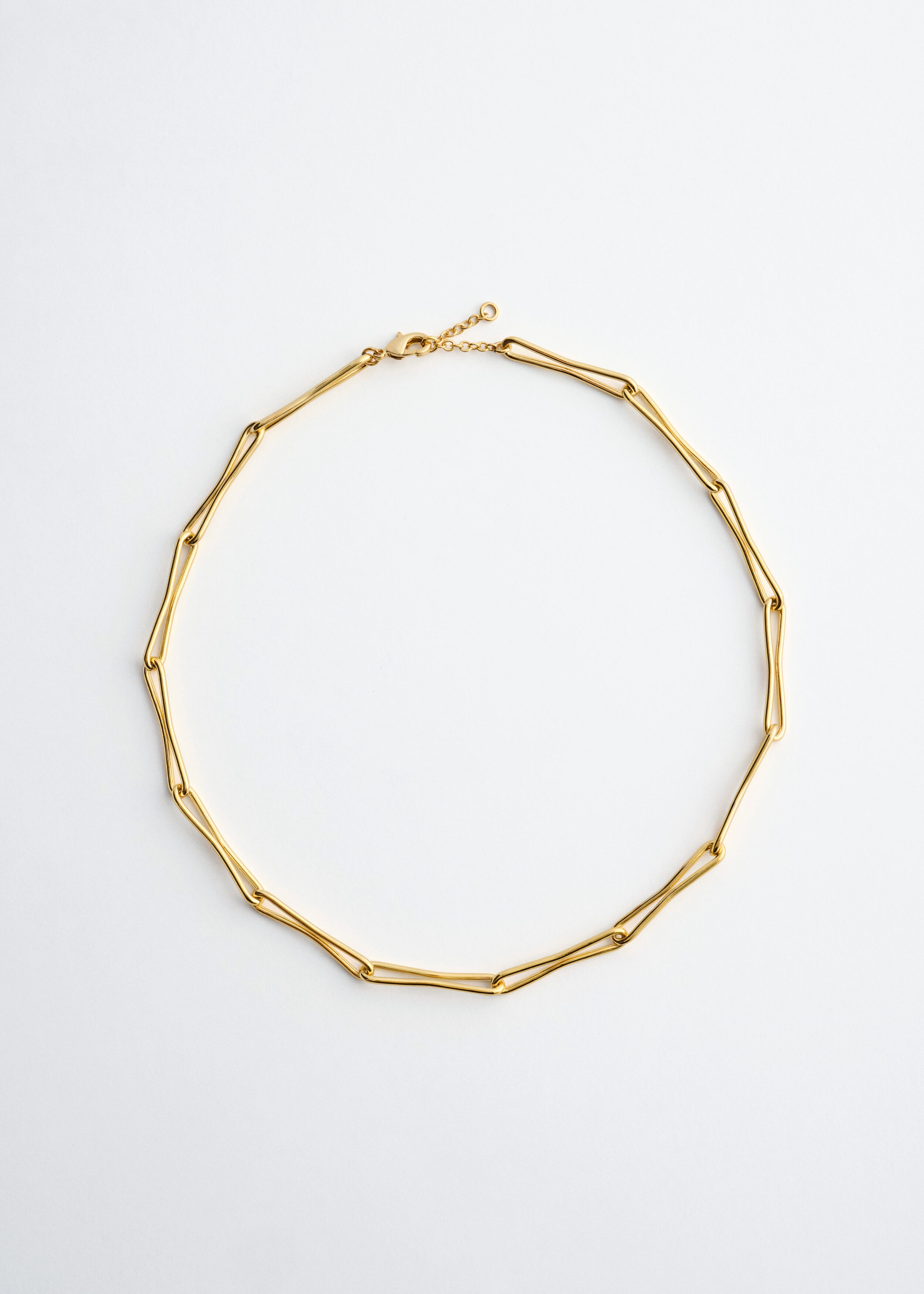 Style Edit 6 Polished Brass Chain Necklace