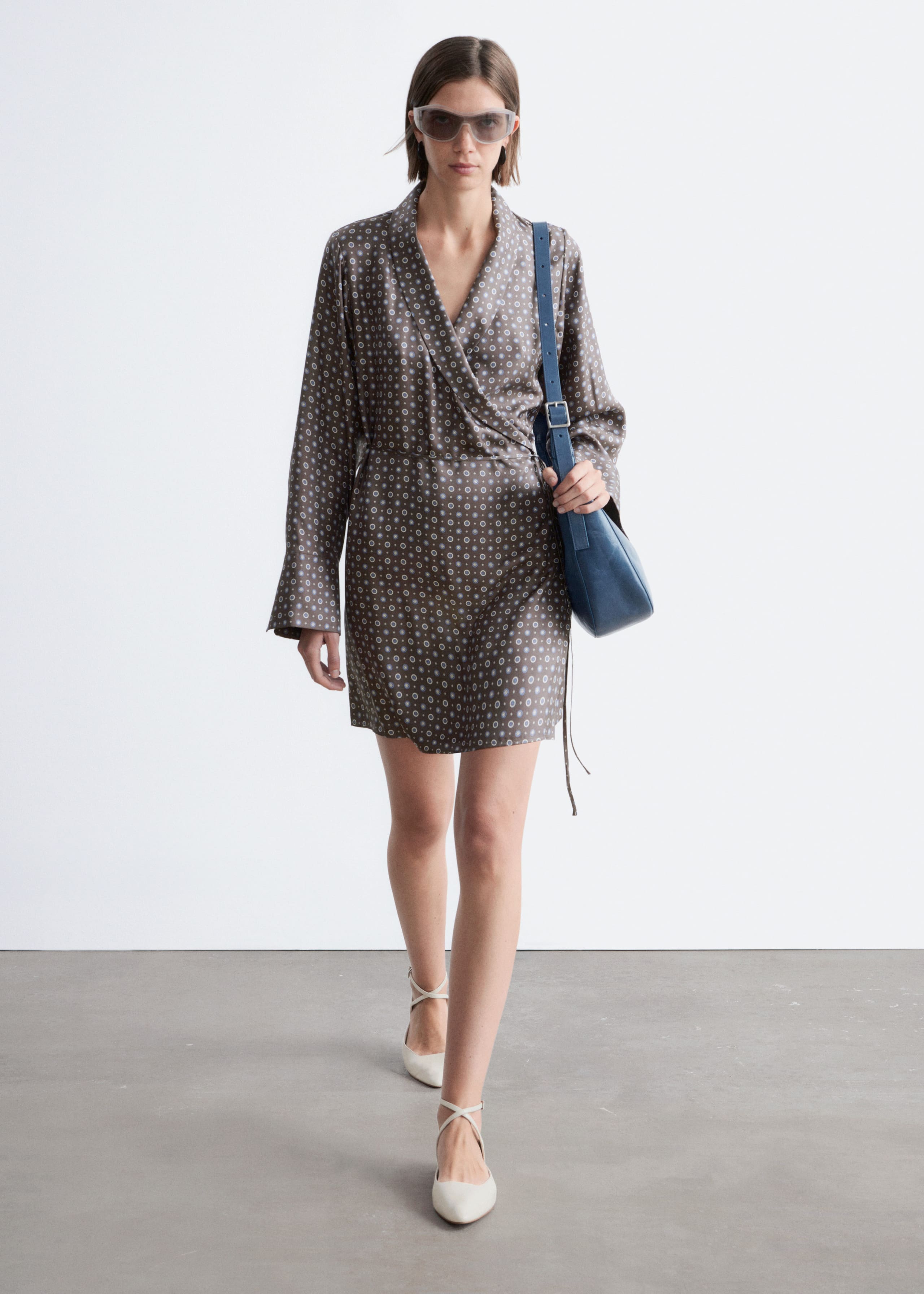 Image of Mini-Wickelkleid aus Seide