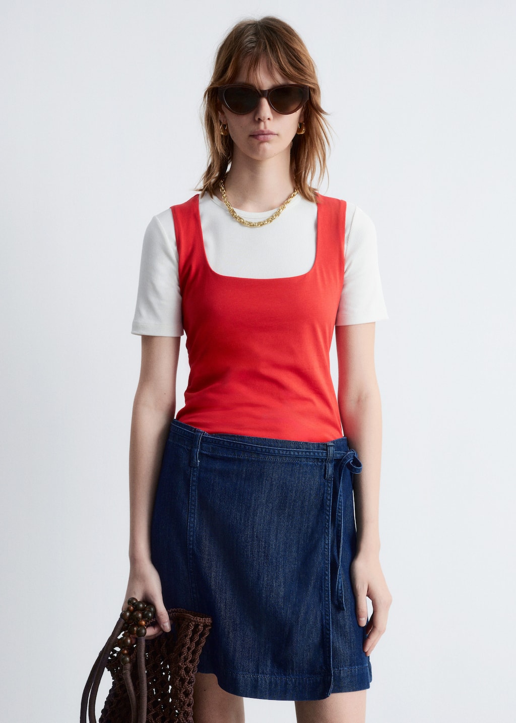 Image of Square-Neck Tank Top