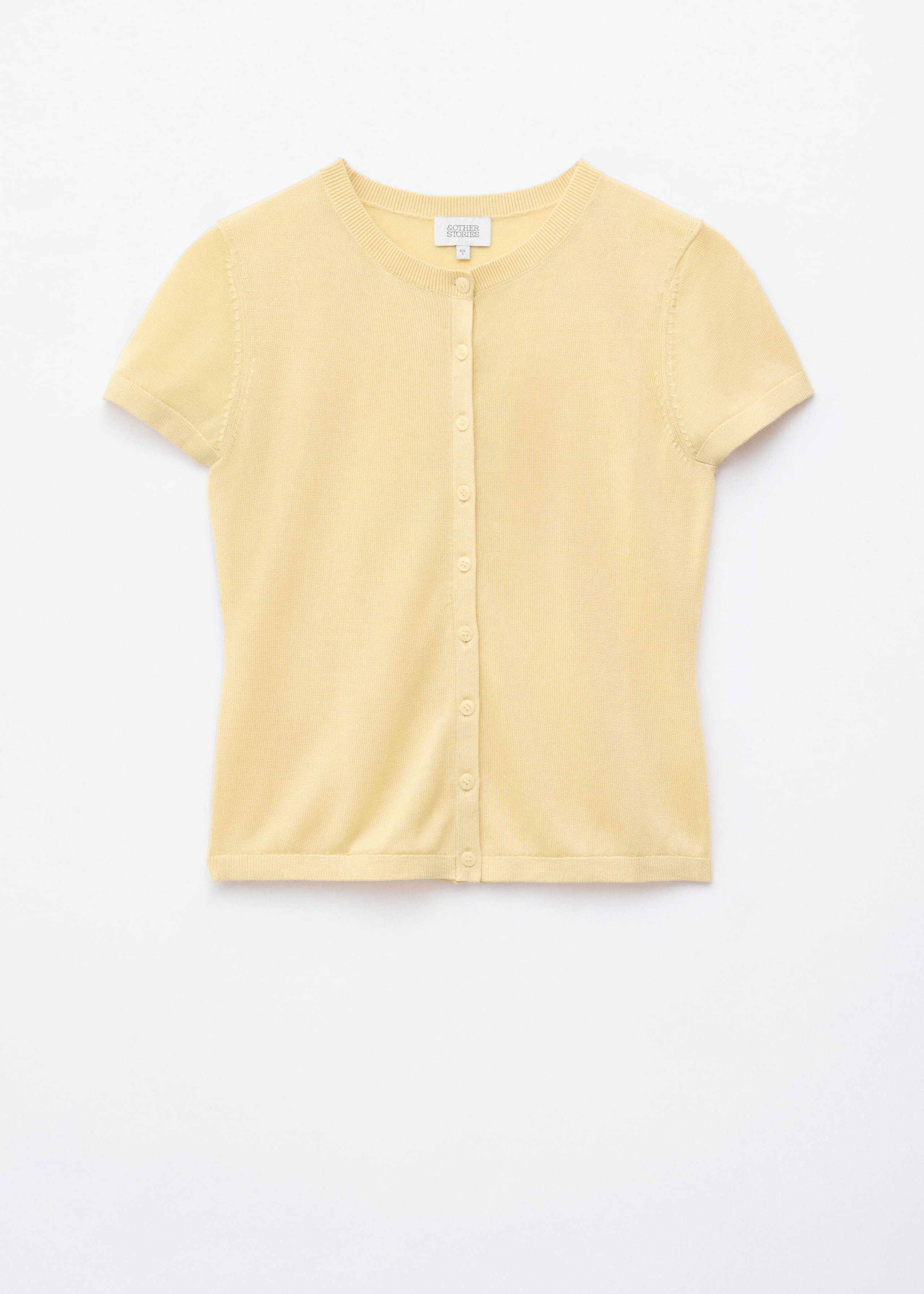 T-shirt en maille boutonné sur le devant - Sand - Still Life