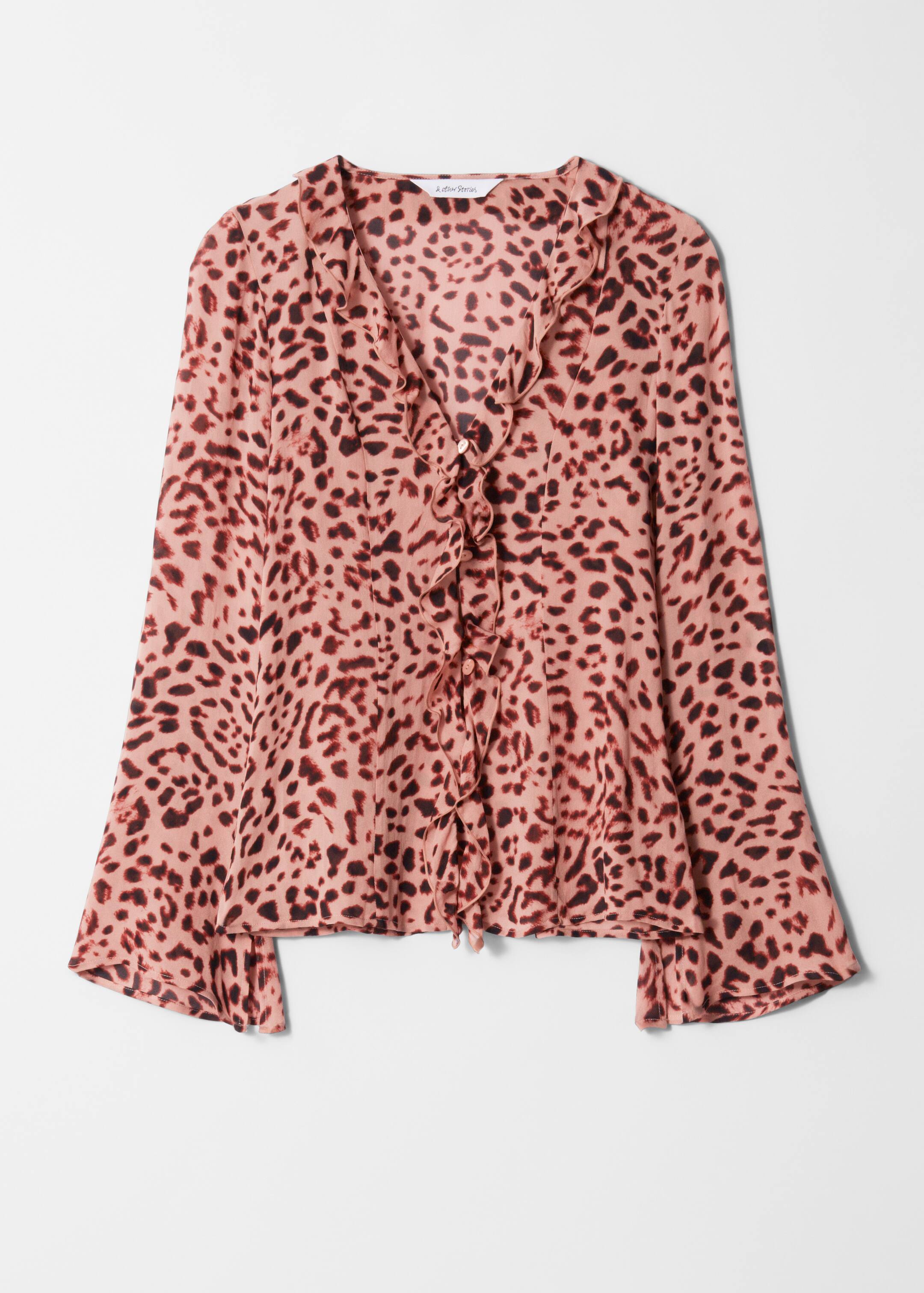 Agrandir l'image: Blouse à col en V et volants - Imprimé léopard - FEMME | H&M BE 6