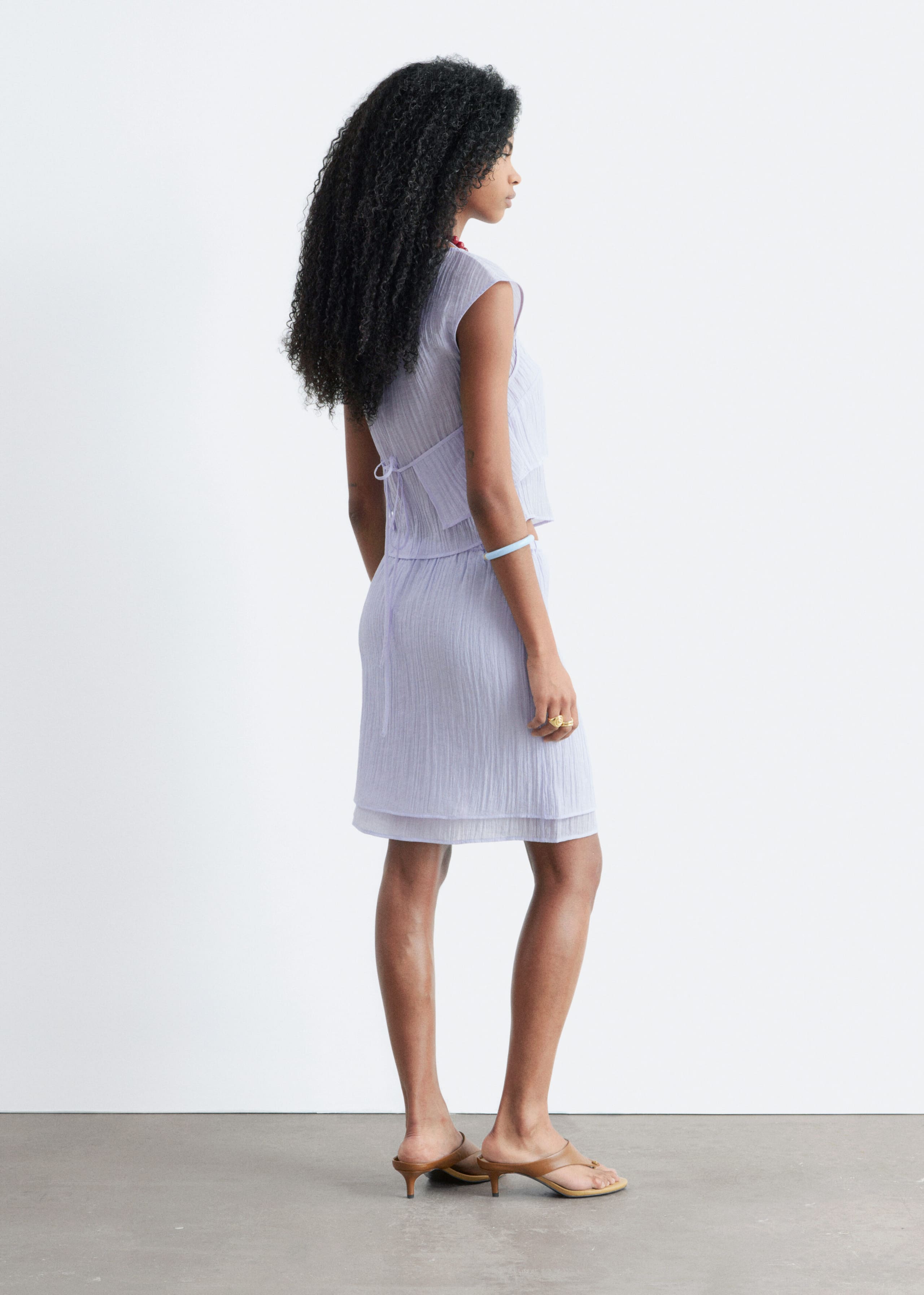 Image of Layered Crinkled Top