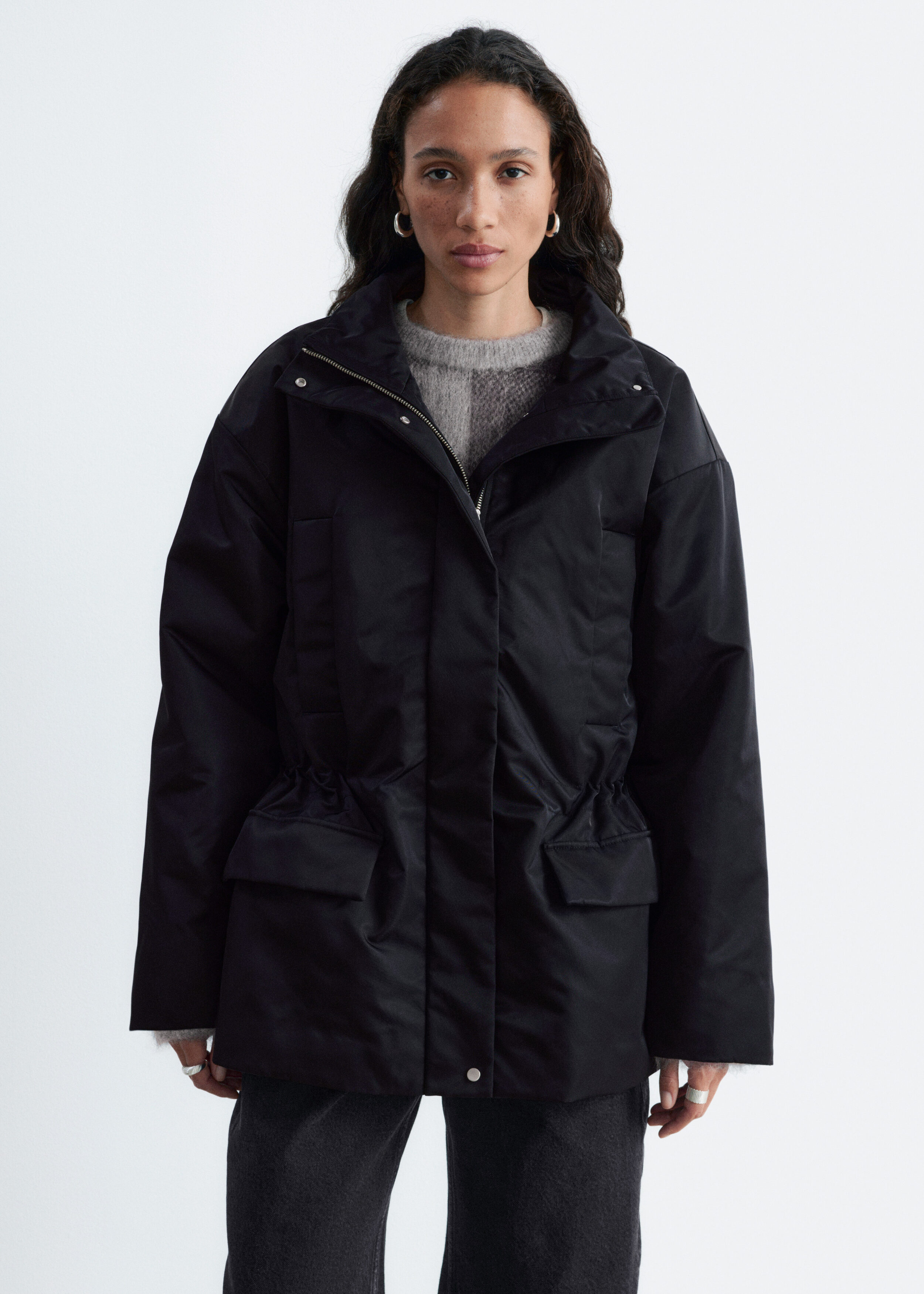 Padded Nylon Jacket - Black - Jackets - & Other Stories US