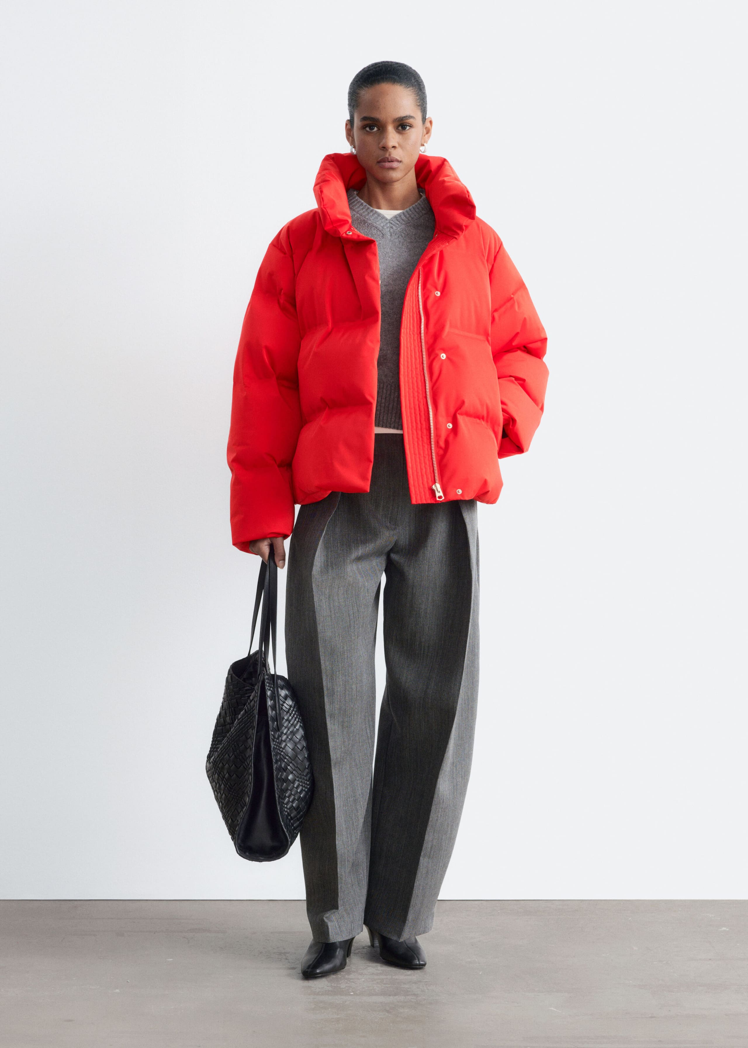 Down Puffer Jacket - Mole - Lookbook