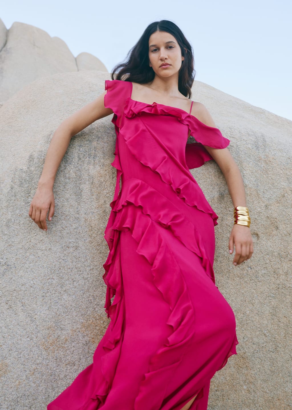 Image of Maxikleid mit Volants