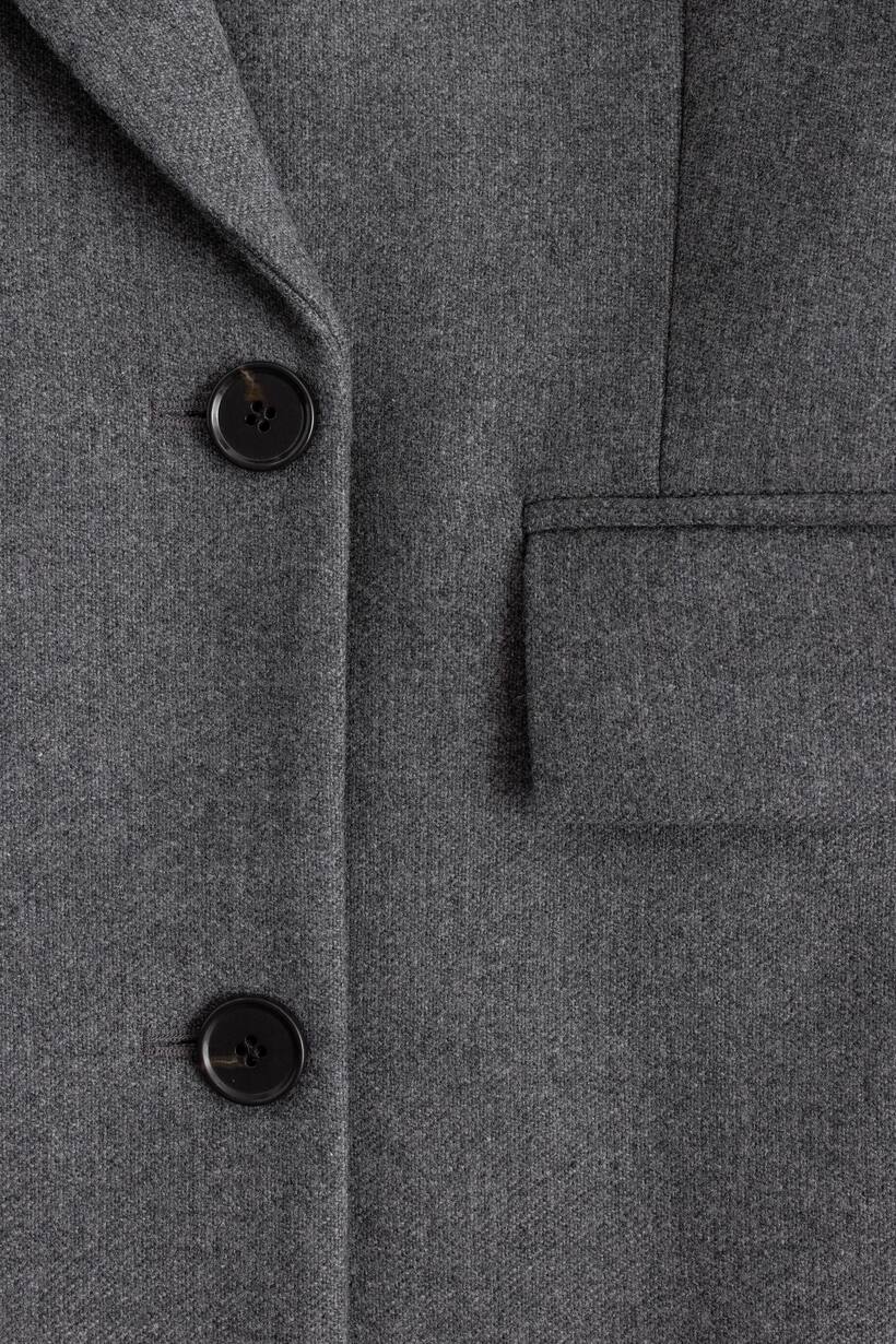 Manteau Long Sonia Rykiel 100% Laine Gris Chiné - Taille XL 46 - Parfait état Occasion - Hiver