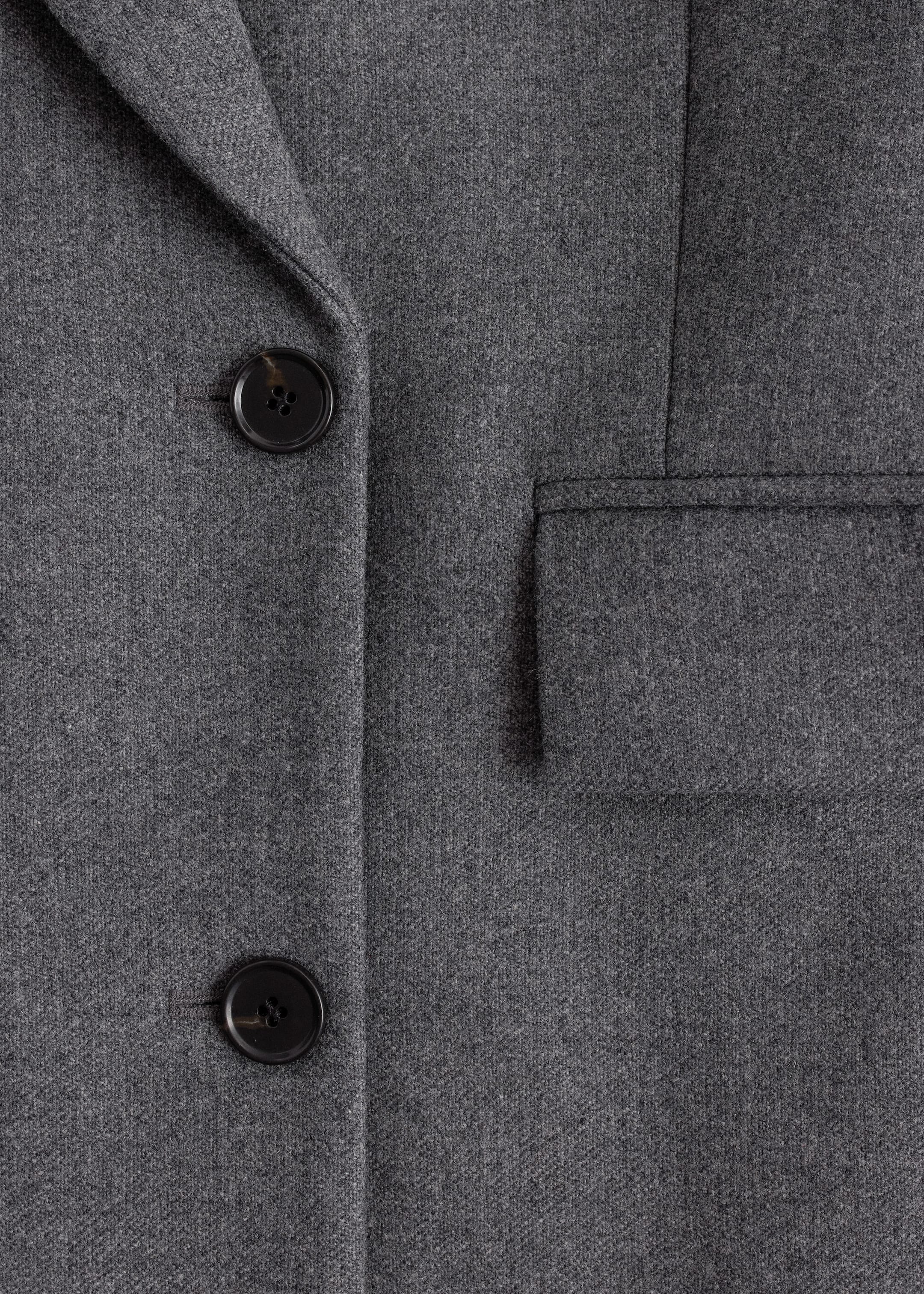 Agrandir l'image: Long Wool Coat - Gris chiné - FEMME | H&M BE 8