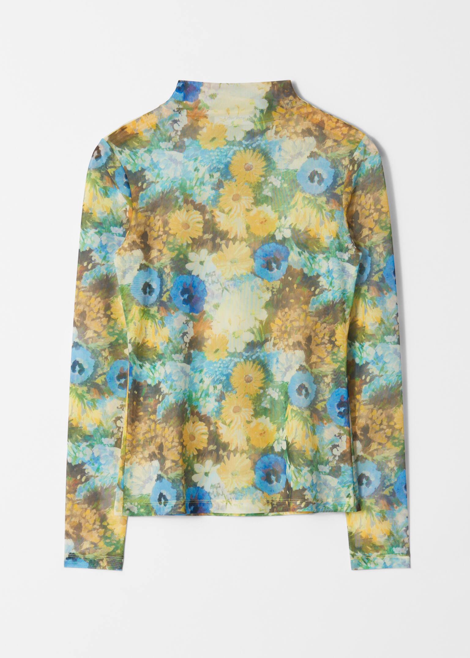 Top cu Guler Înalt - Imprimeu Floral/Dungi roșu/negru/Leopard Print/Dungi negru/bej/Bej Imprimat/Maro leopard/Negru/Maro în Carouri/Terracotta Florals/Maro închis/Green Floral/Black Stripes/Beige Print/Mov cu model