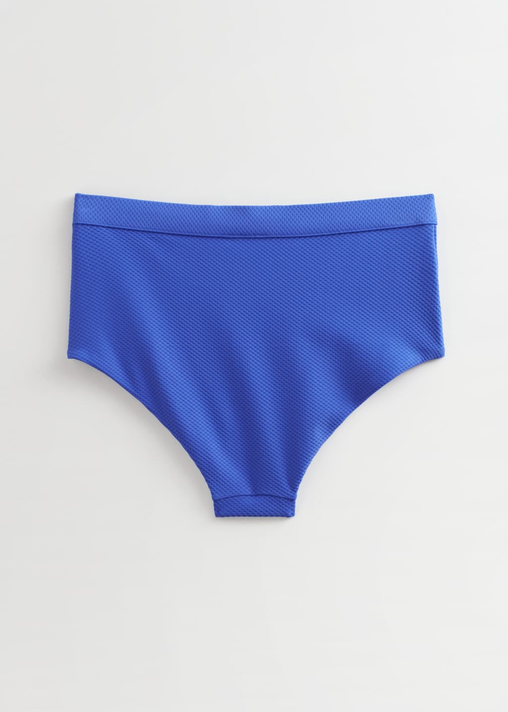 Bas de bikini taille haute texturé - Bleu vif - Still Life