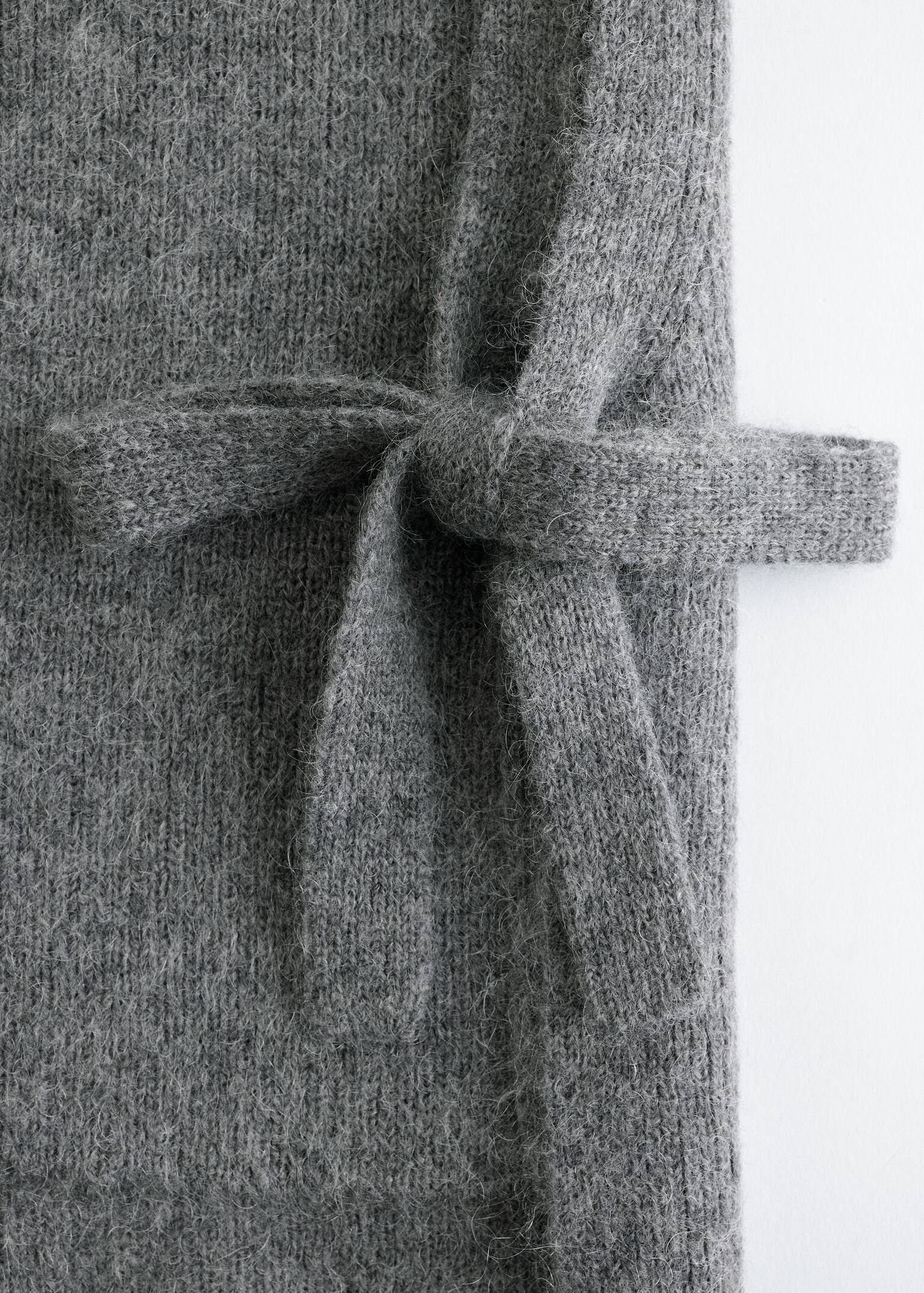 Guler Bib din Lână - Gri/Roșu/Bleumarin/Maro închis - 3
