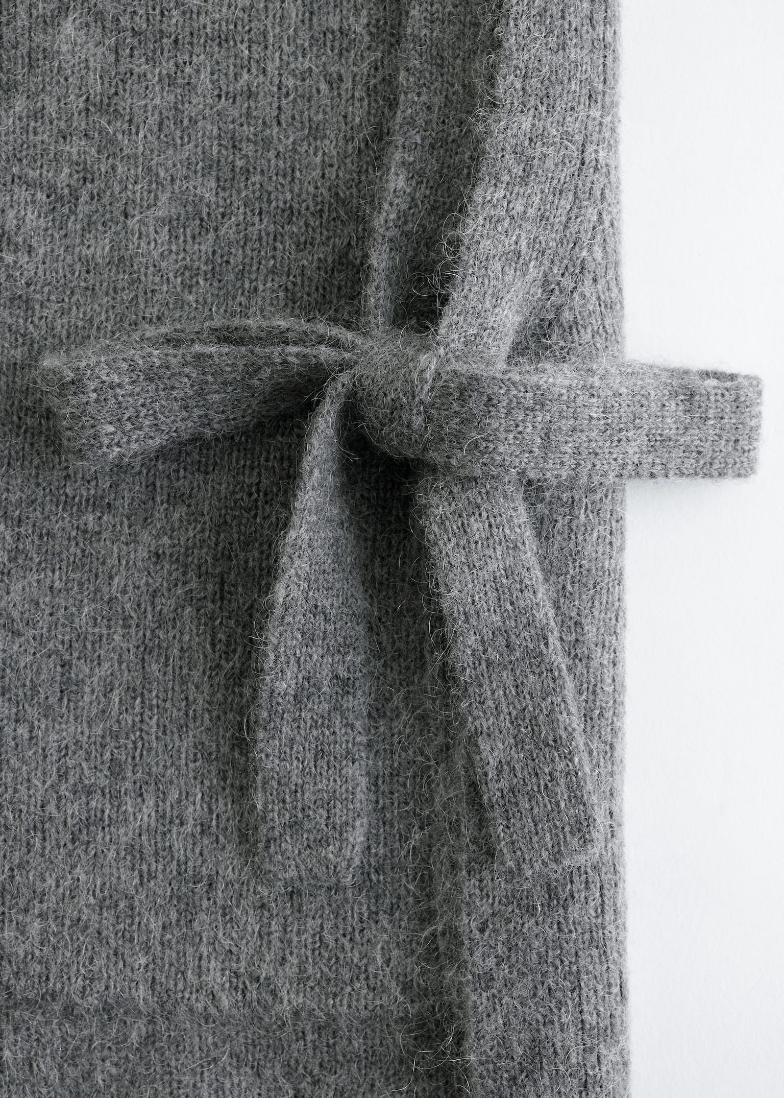 Cuello babero de lana - Gris/Topo/Rojo/Azul marino - 3