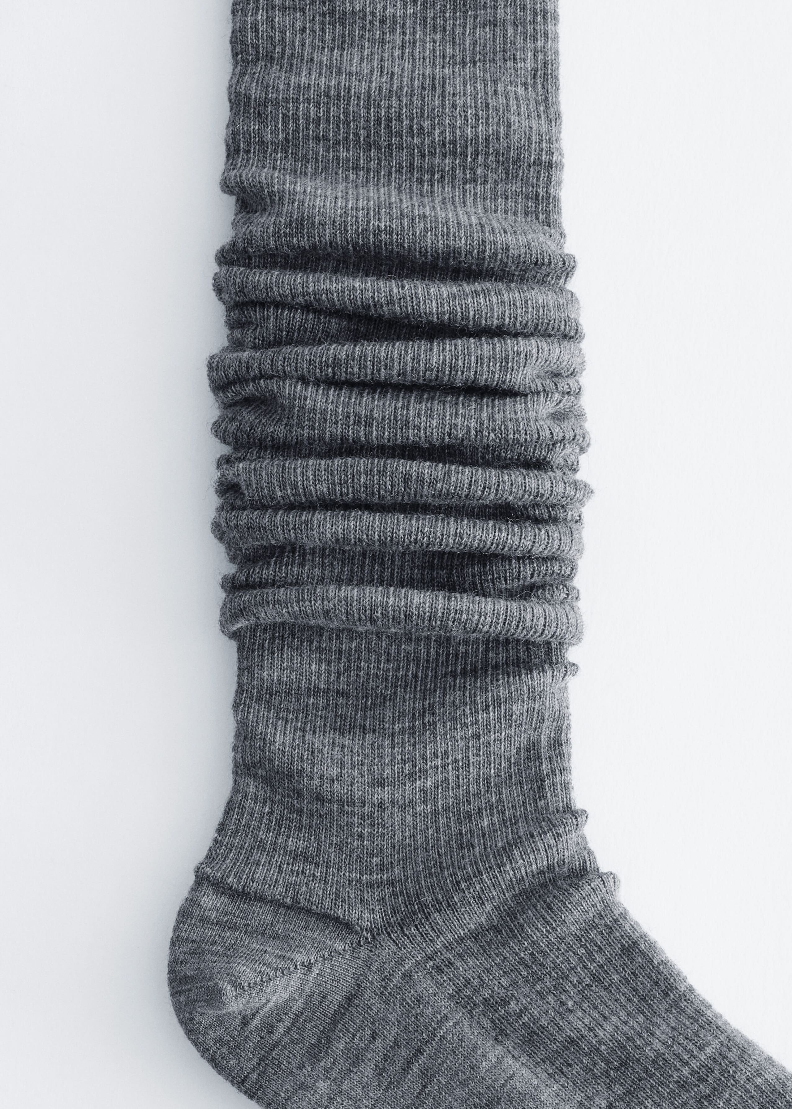 Knee-High Socks - Dark Grey - Still Life